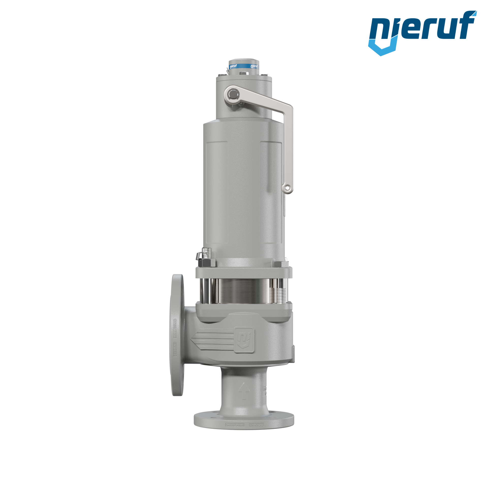 valvola di sicurezza flangiata DN50/DN80 SF06, cappello della molla a tenuta di gas (antigas) & manicotto di tenuta in acciaio inossidabile PTFE, dispositivo di sollevamento con leva