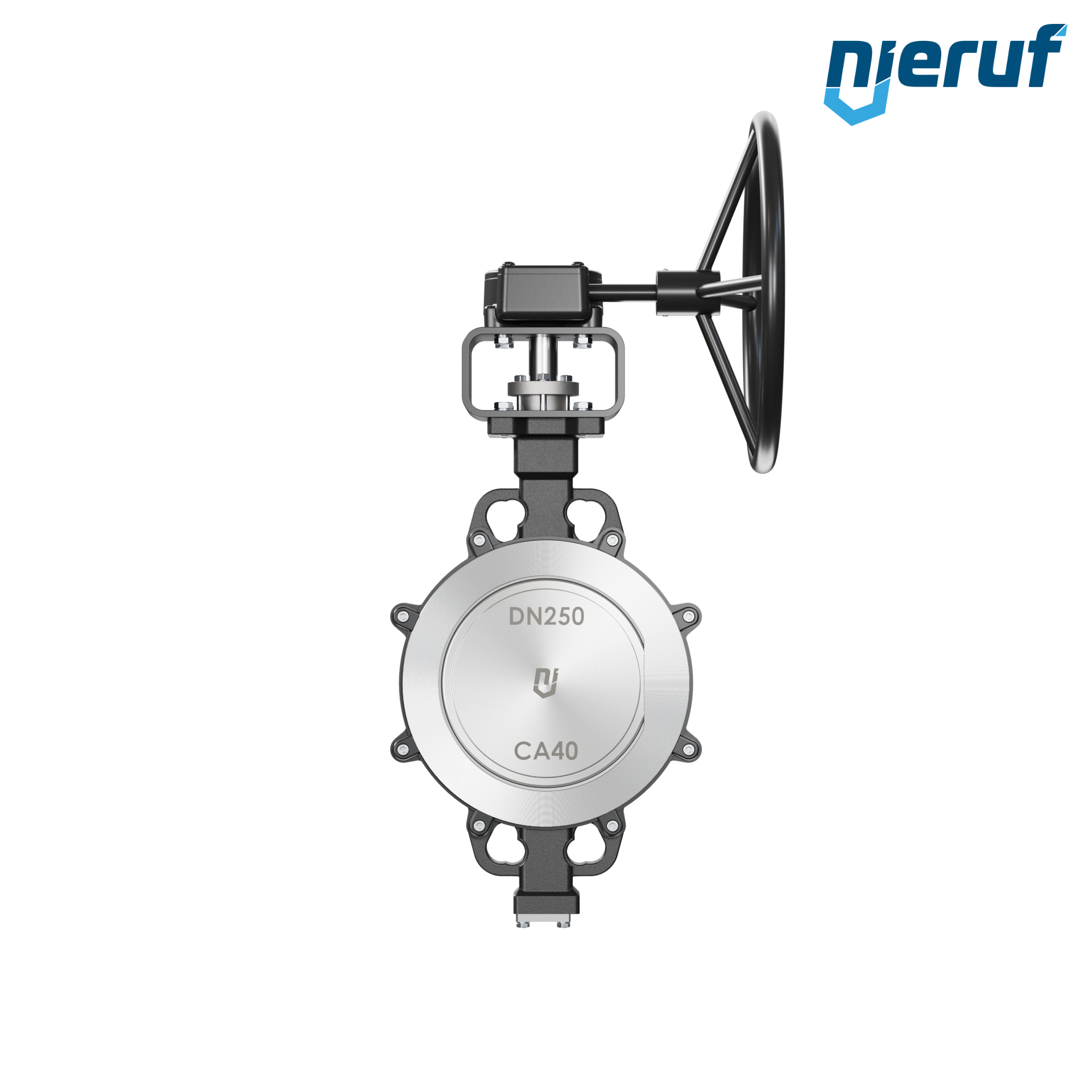 Double offset butterfly-valve AK11 DN 250 PN10-40 ANSI150-300 worm gear