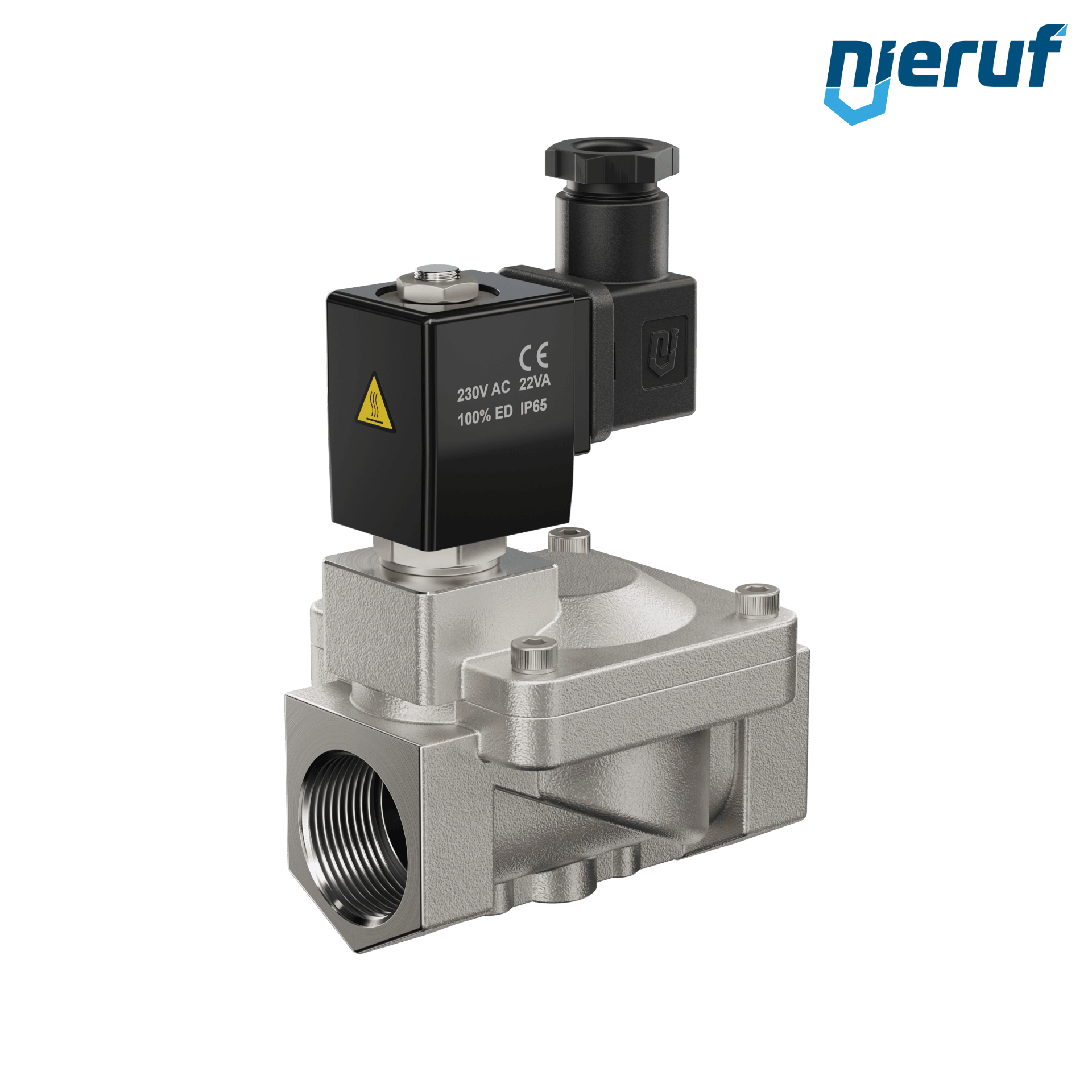 elettrovalvola G 1" pollici acciaio inossidabile EV05 NBR 230V 50Hz