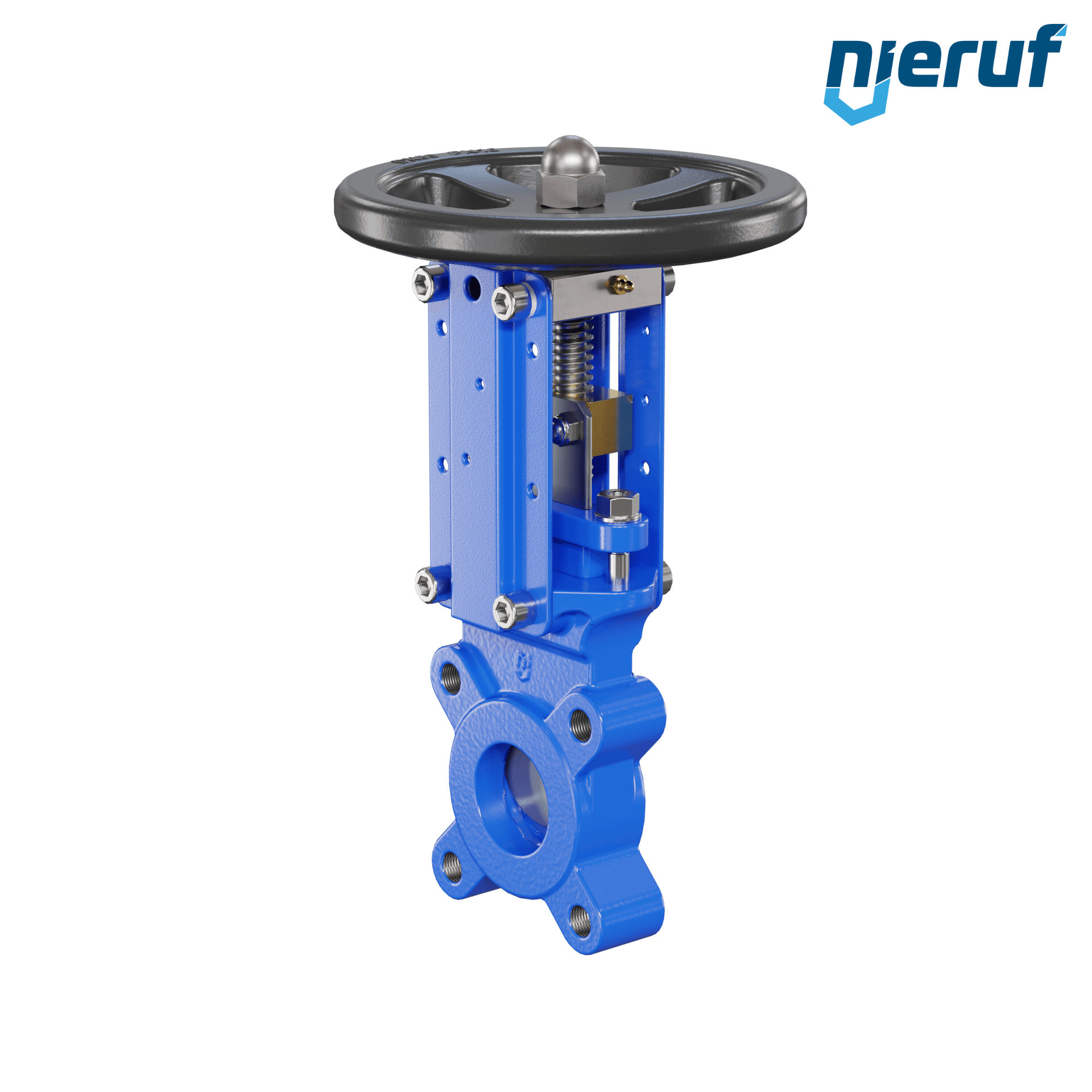 valvola a ghigliottina DN 50 SR01 NBR manovella / volante