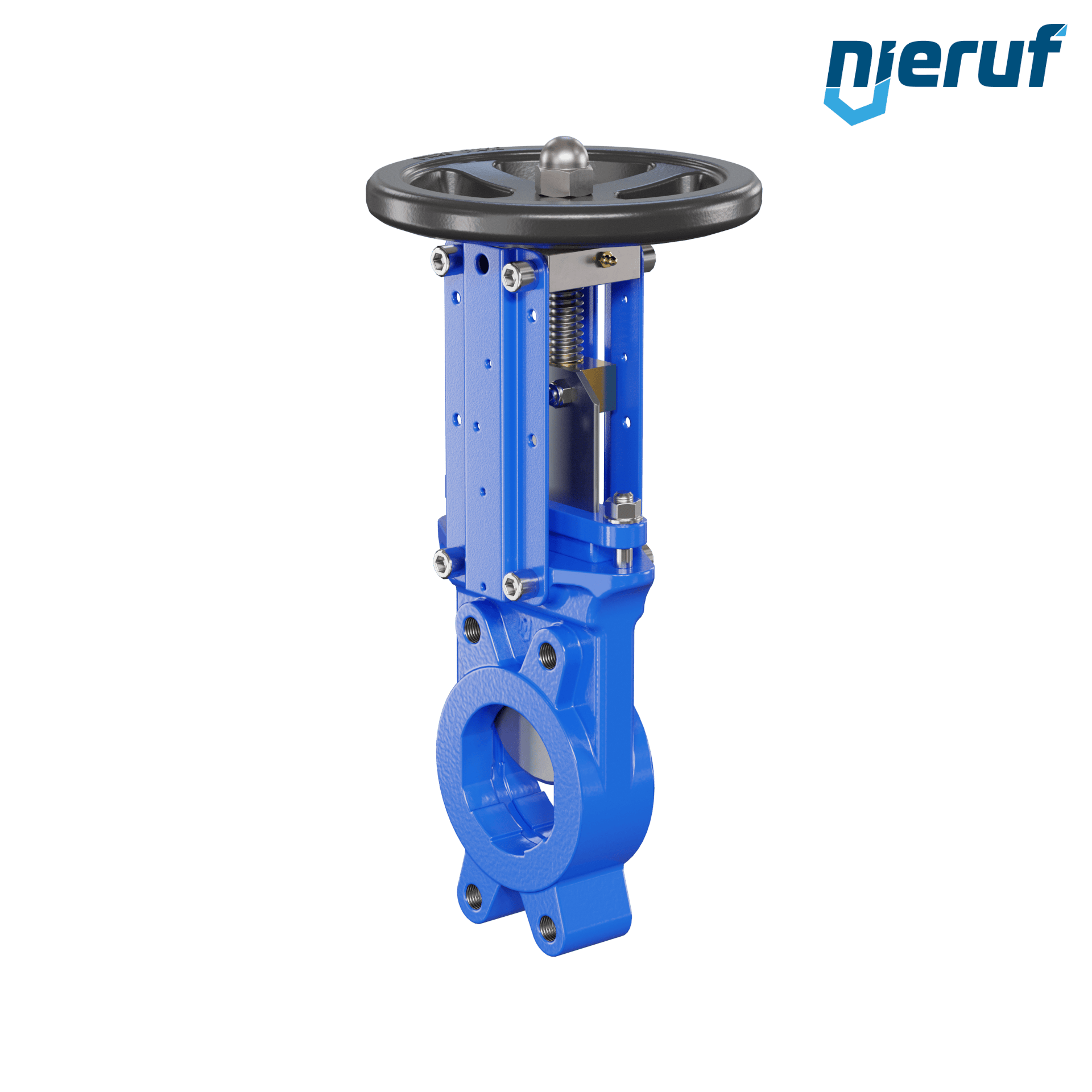 valvola a ghigliottina DN 80 SR01 NBR manovella / volante