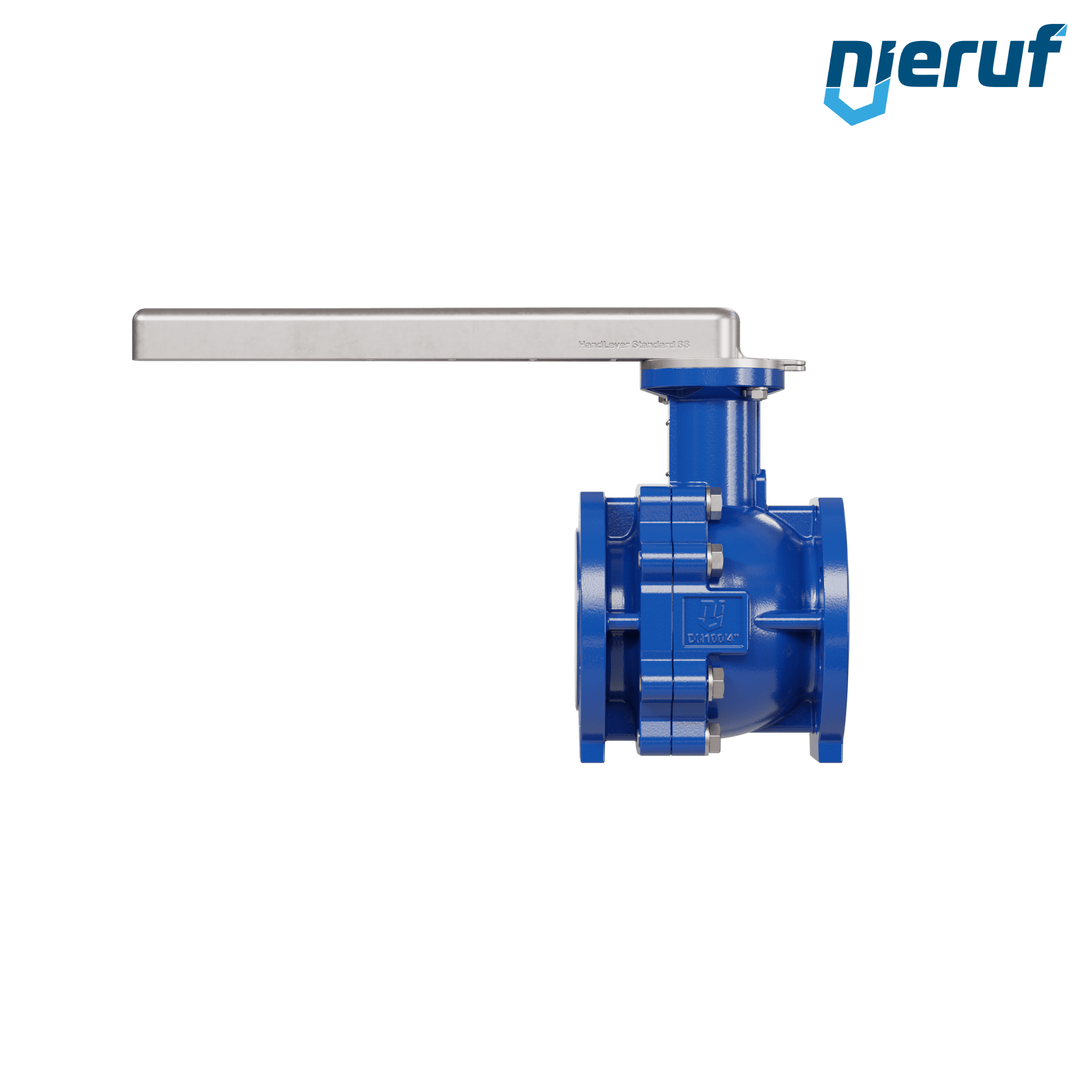 valvola a sfera flangiata PFA FK13 DN100 - 4" pollici ANSI 150 in ghisa sferoidale 5.3103 con leva in acciaio