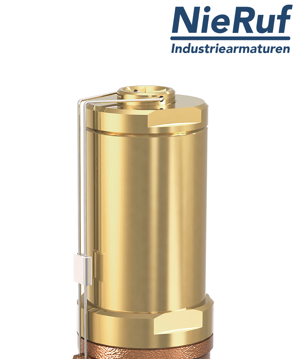 déverseur/soupape de décharge en équerre 3/8" pouce femelle UV02 bronze/laiton 12,0 - 20,0 bar