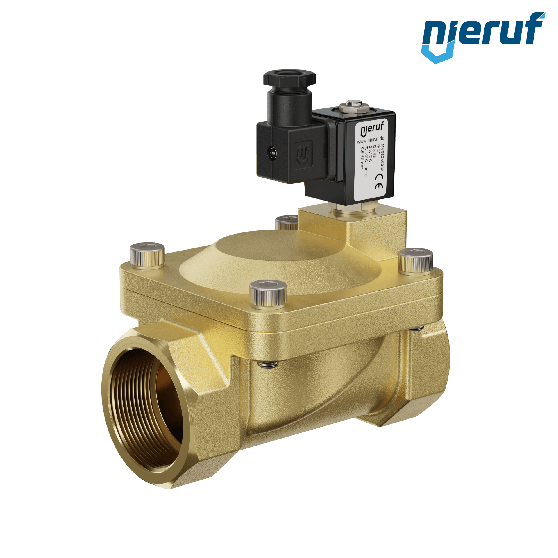 elettrovalvola G 2" pollici ottone MV05 NBR 24V DC