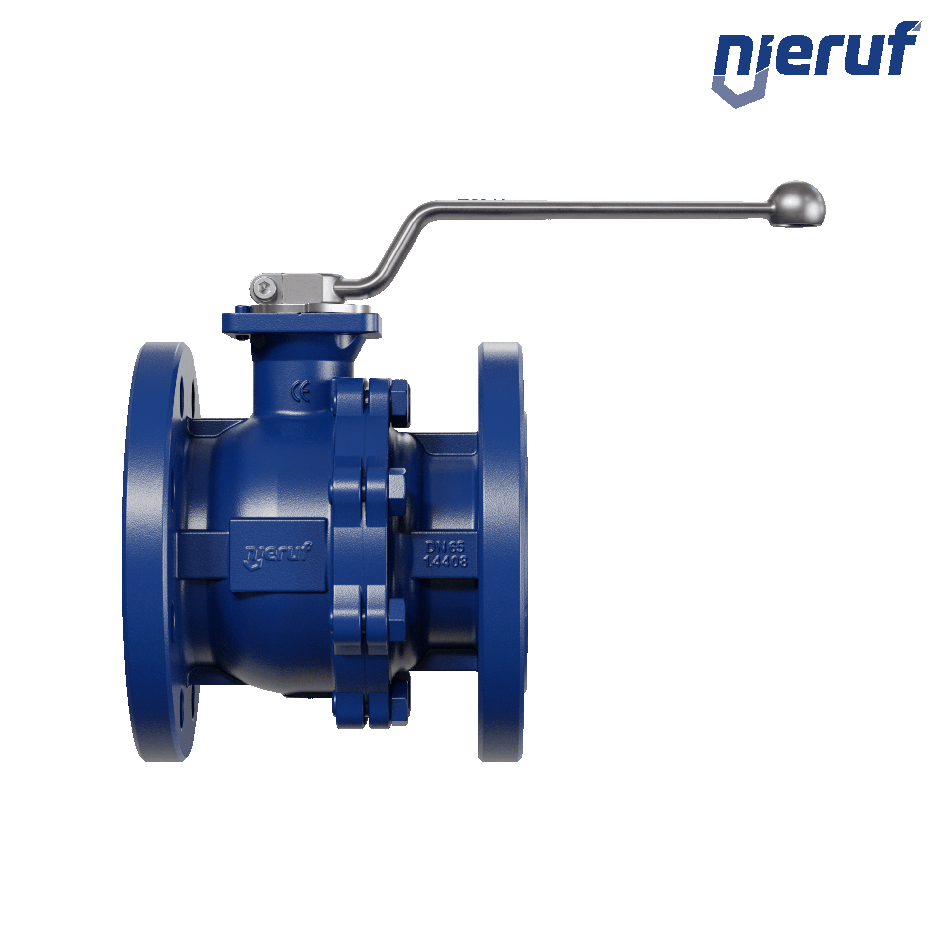 valvola a sfera flangiata per alte temperature FK12 DN65 PN40 in acciaio fuso 1.0619 fino a +25
