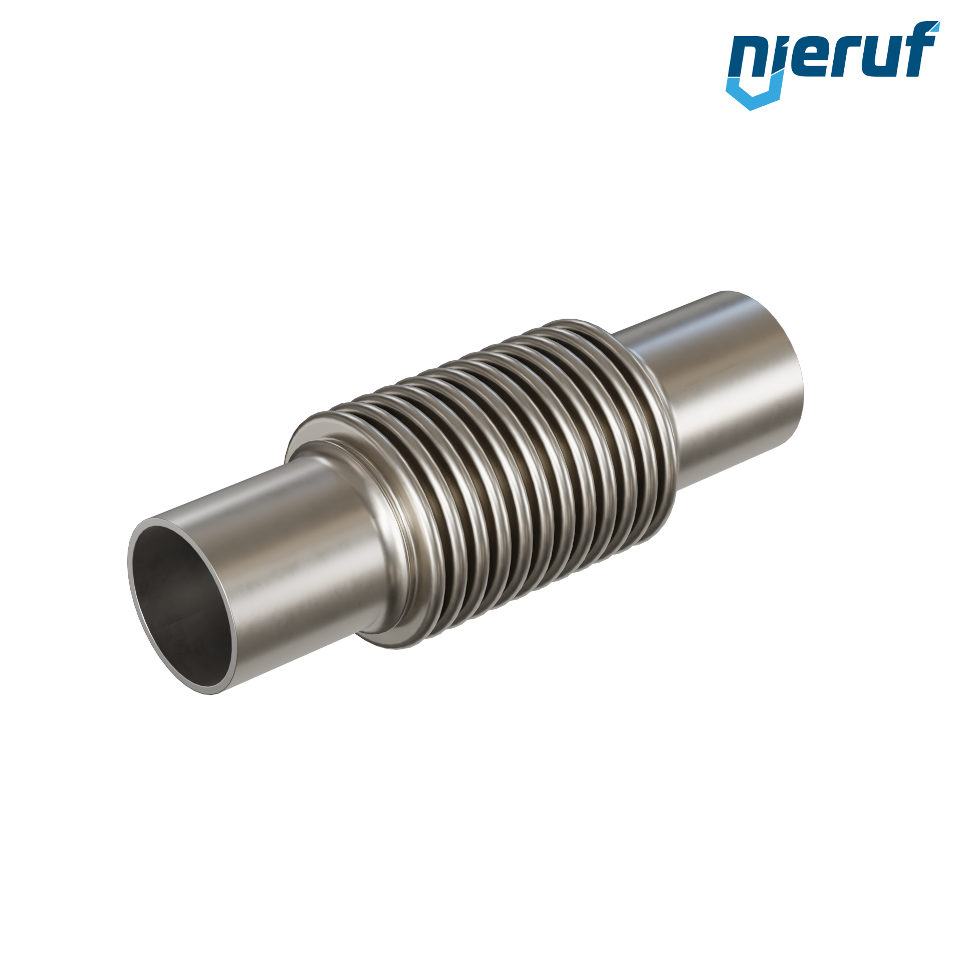 Giunto di dilatazione assiale DN50 - 60,3mm versione KP05 estremità a saldare in acciaio inox e manicotto in acciaio inox