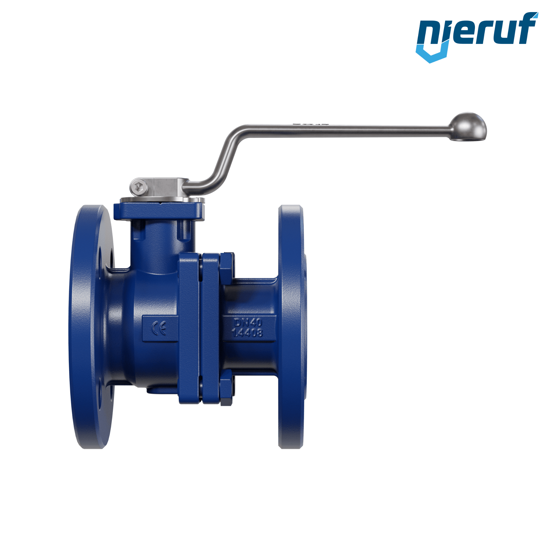 valvola a sfera flangiata per alte temperature FK12 DN40 PN40 in acciaio fuso 1.0619 fino a +25