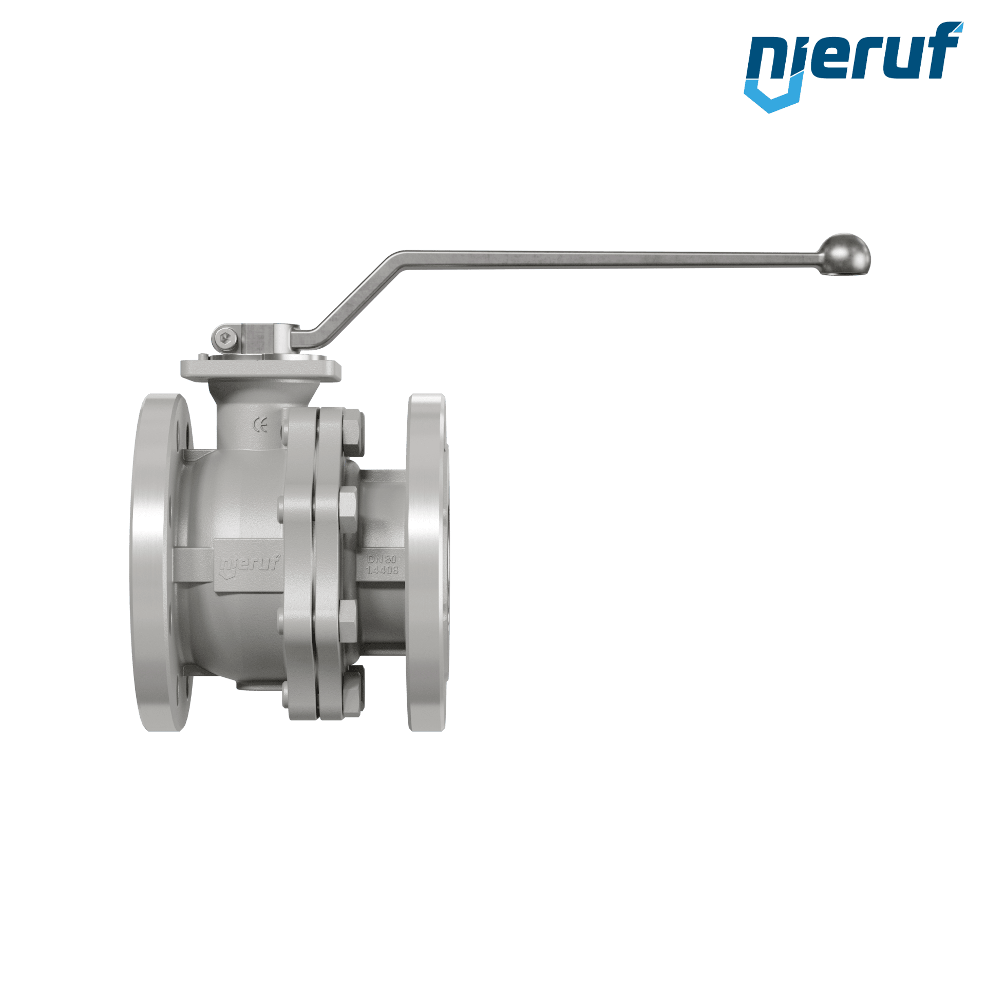 valvola a sfera flangiata per alte temperature FK12 DN80 Antimonio-Carbone guarnizione