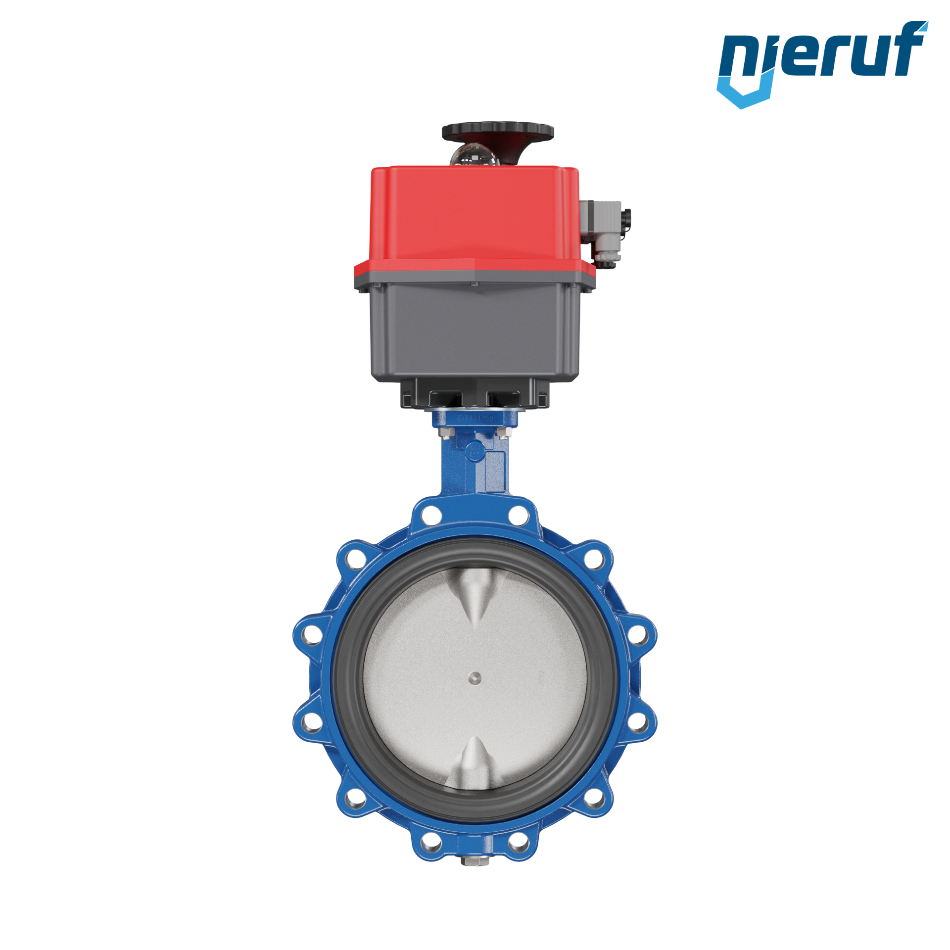 valvola a farfalla DN 200 PN16 con orecchie filettate / lug attuatore elettronico 24-240V FDA