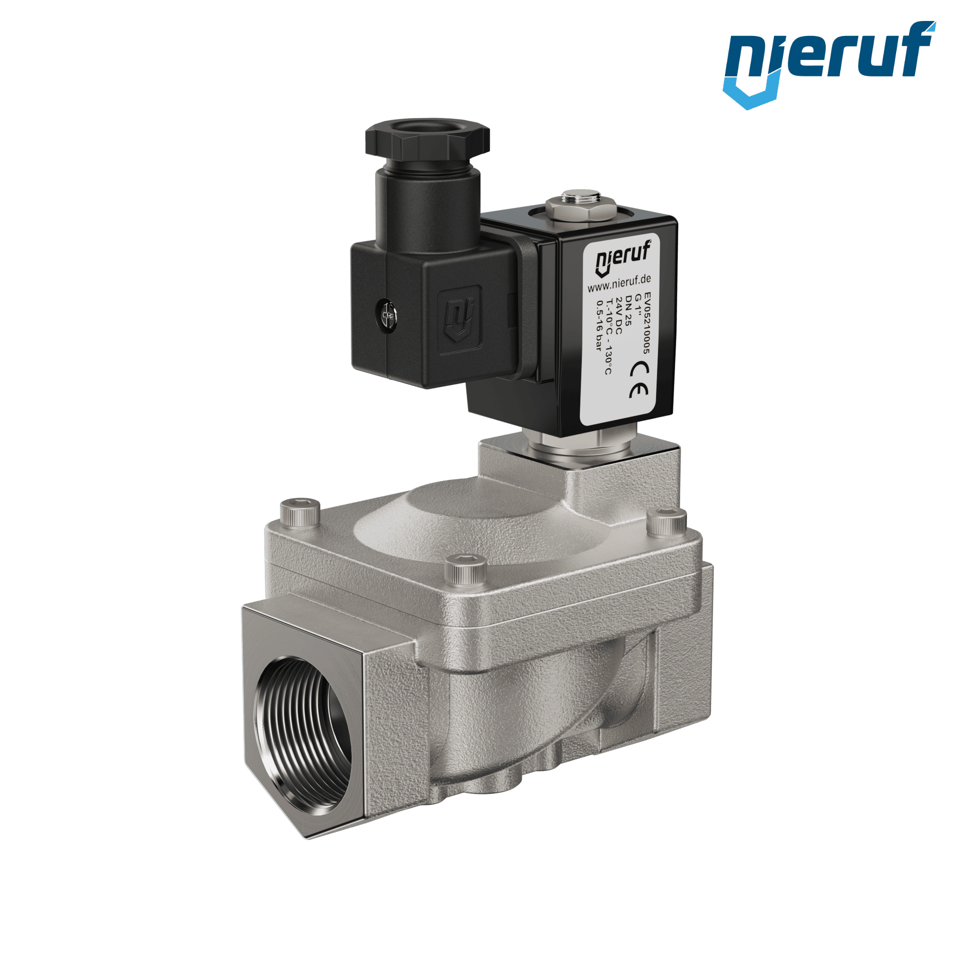 électrovanne G 1" pouce acier inoxydable EV05 EPDM 24V DC