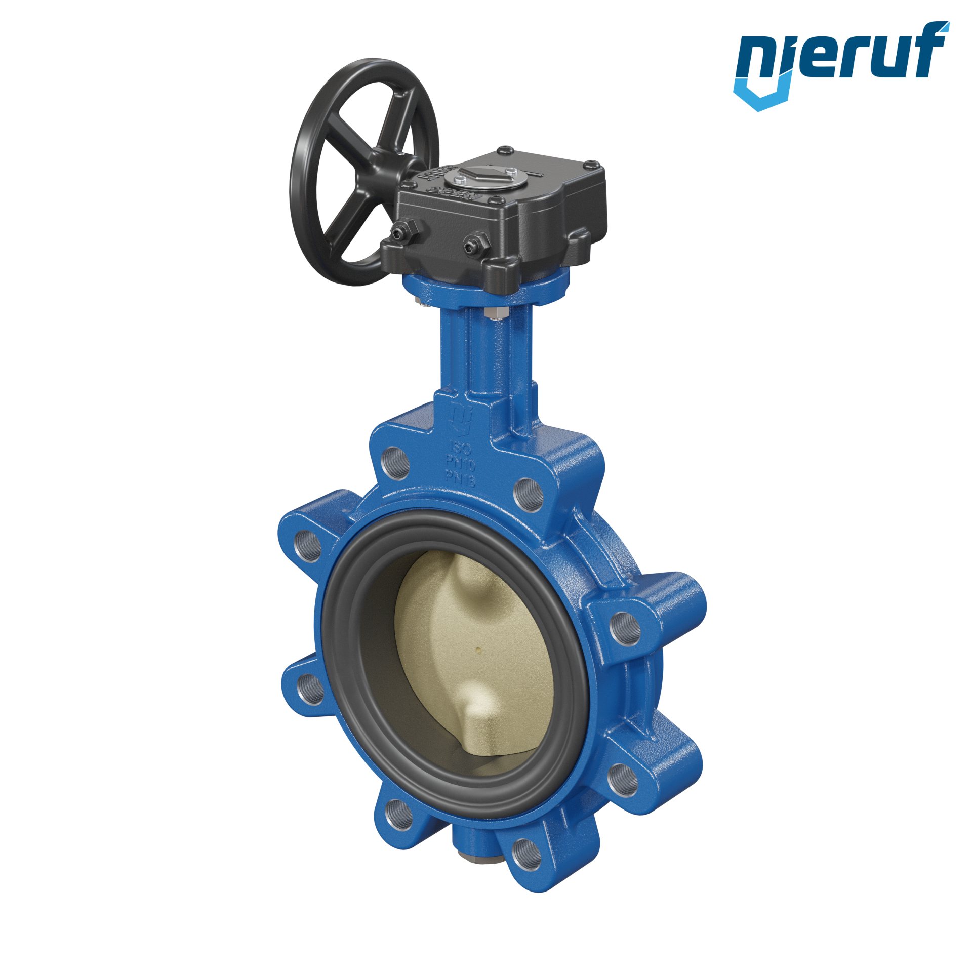 valvola a farfalla per l'acqua di mare DN 100 PN10-PN16 AK16 volantino