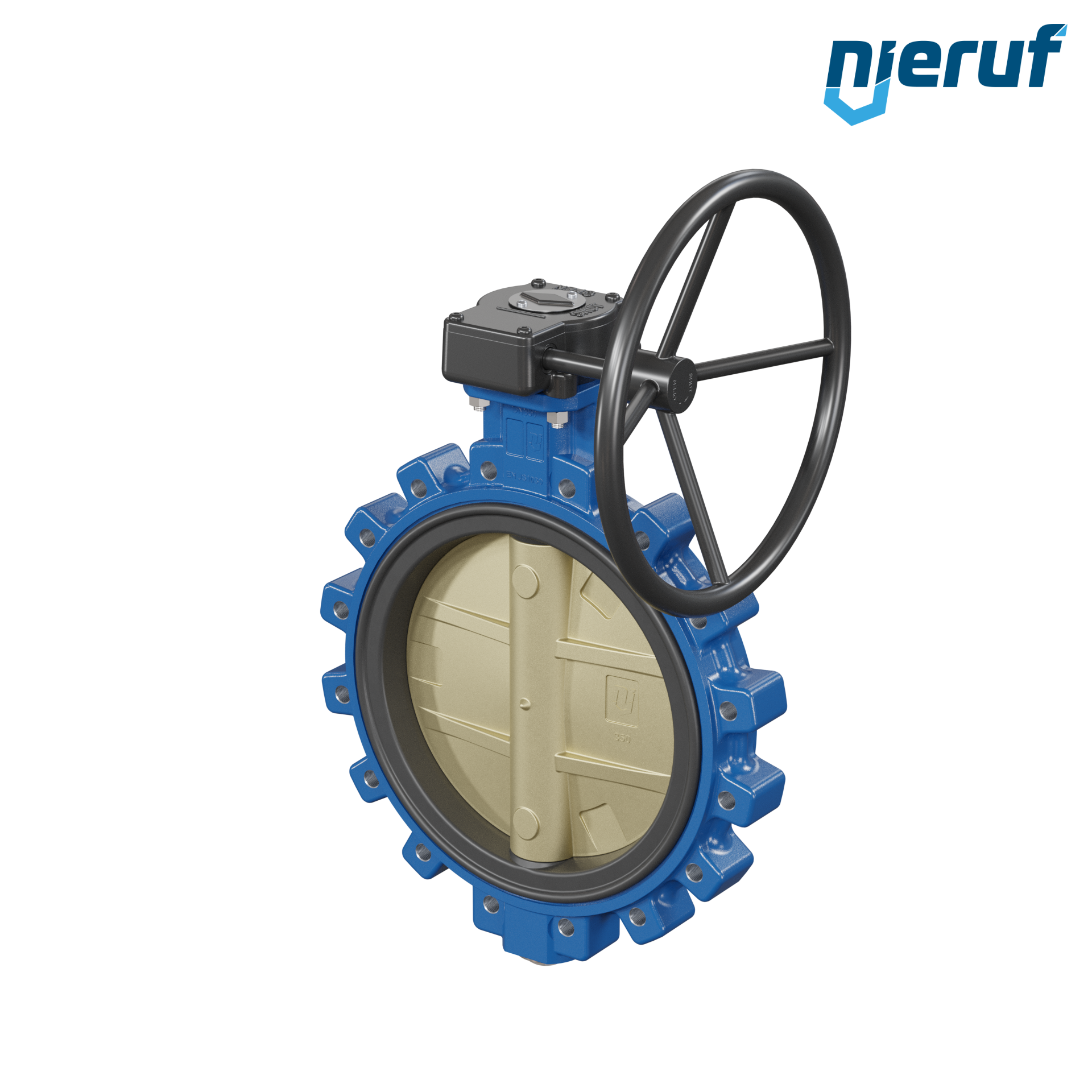 valvola a farfalla per l'acqua di mare DN 350 PN10 AK16 volantino
