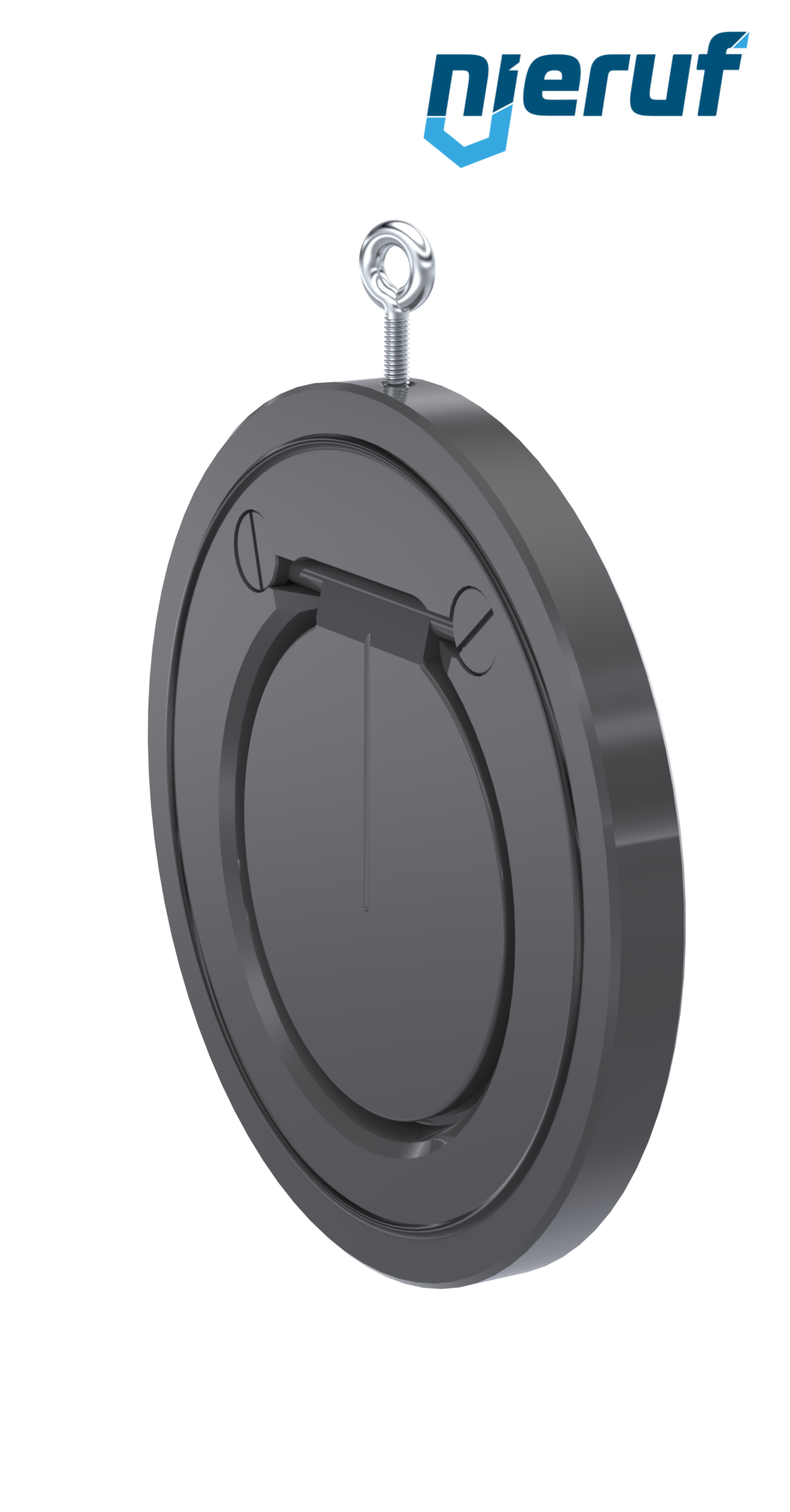 Zwischenflansch-Rückschlagklappe DN125 ZR05 Kunststoff PVC-U FKM (Viton)