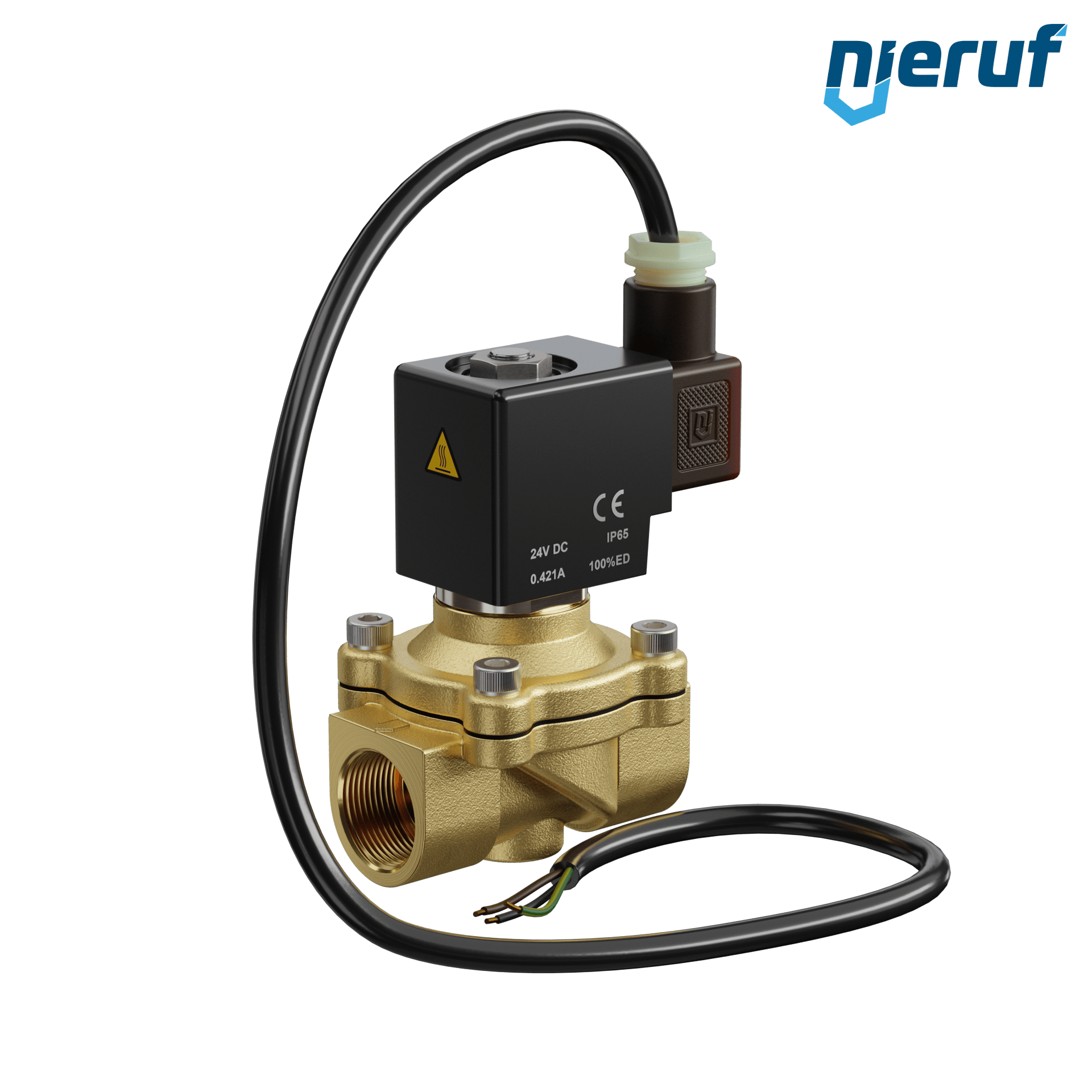 elettrovalvola ATEX DN20 G 3/4" pollici 24V DC ottone