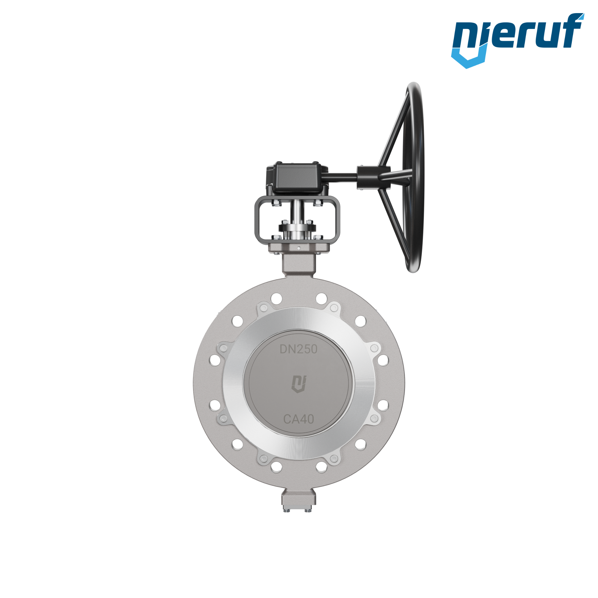 valvola a farfalla triplo eccentrico acciaio inox AK14 DN 250 PN25 volantino