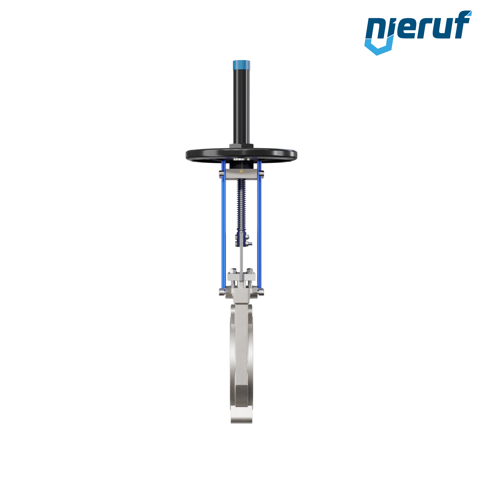 valvola a ghigliottina DN 200 SR03 EPDM manovella / volante
