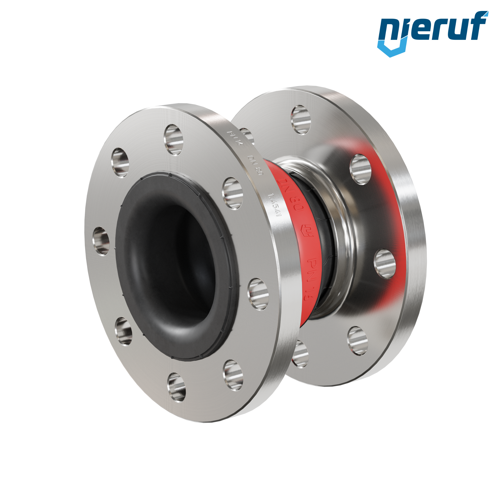 Compensatore DN80 tipo KP04 flange acciaio inox, manicotto EPDM