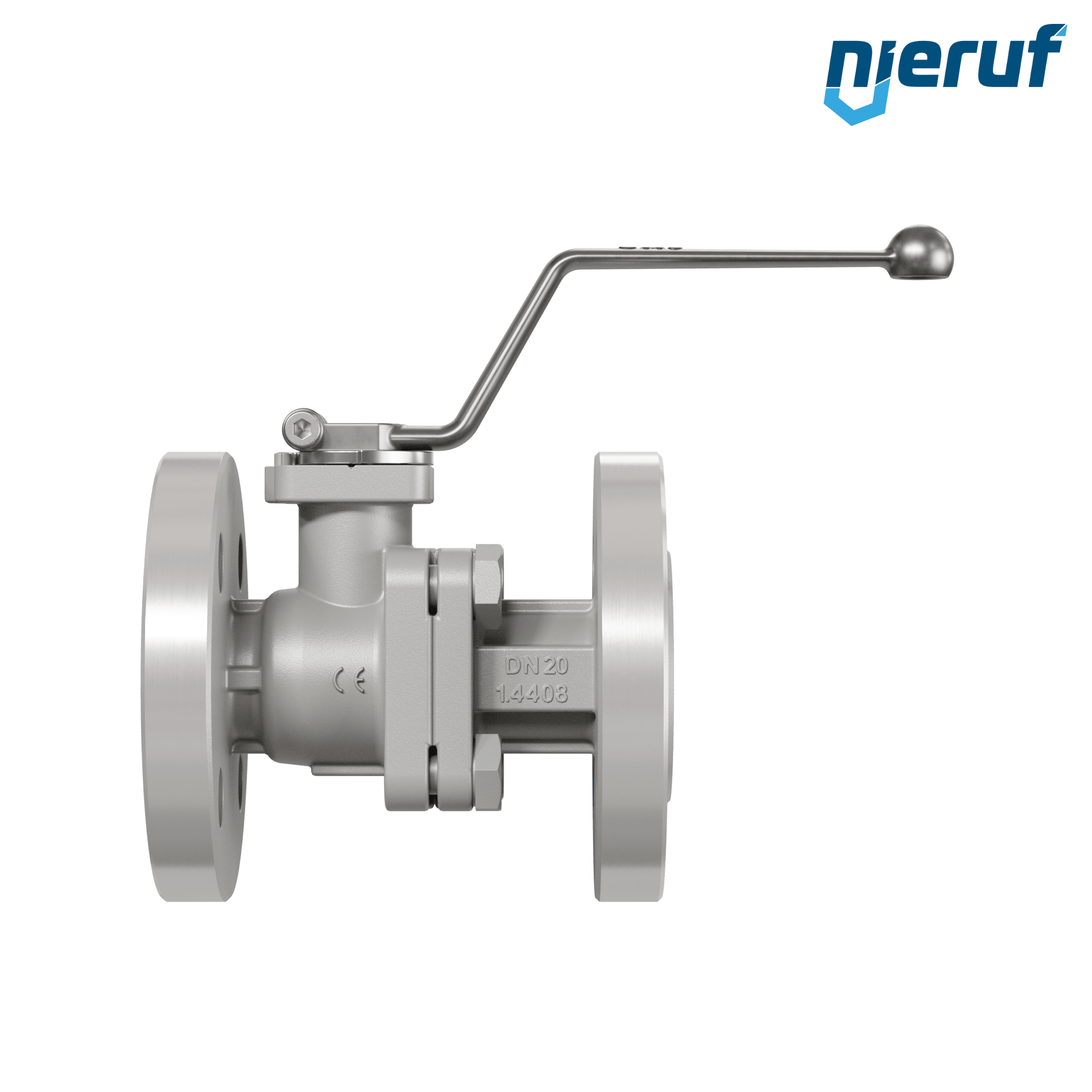 valvola a sfera flangiata per alte temperature FK12 DN20 Antimonio-Carbone guarnizione
