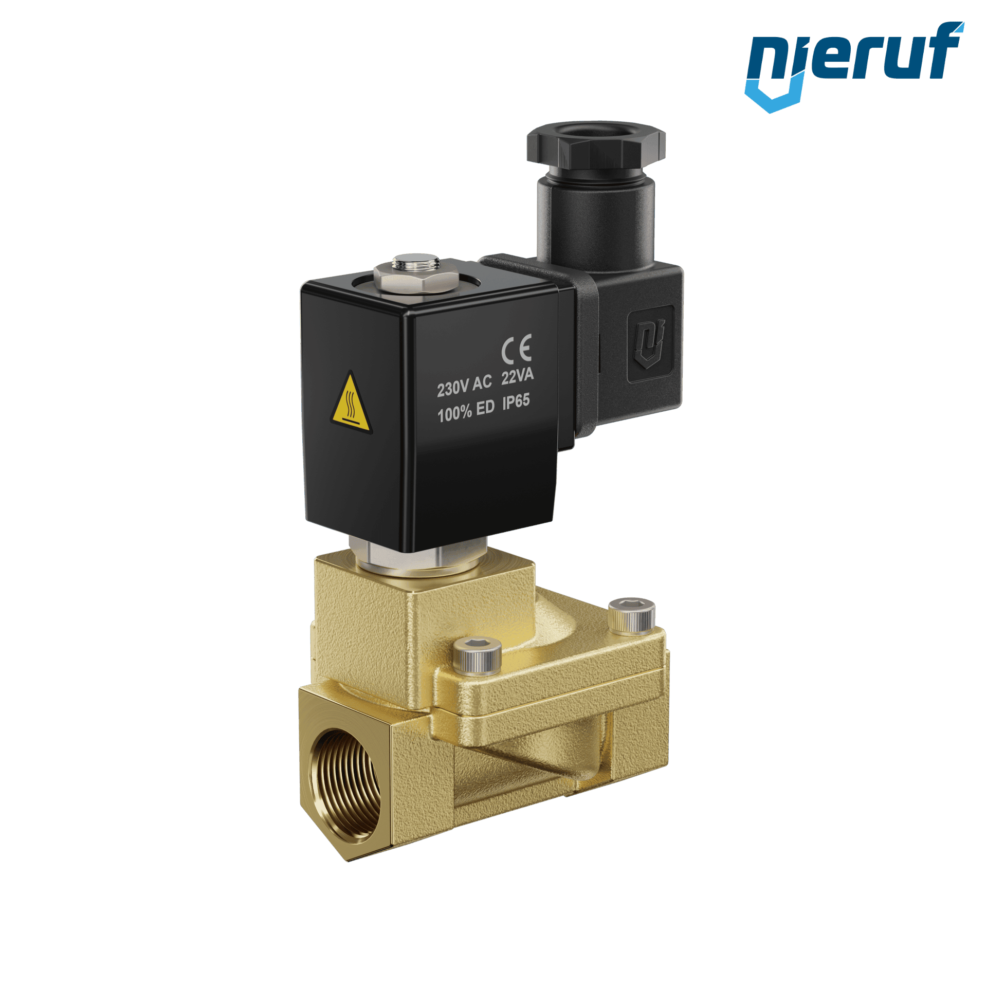elettrovalvola G 1/2" pollici ottone MV05 FKM 230V 50Hz