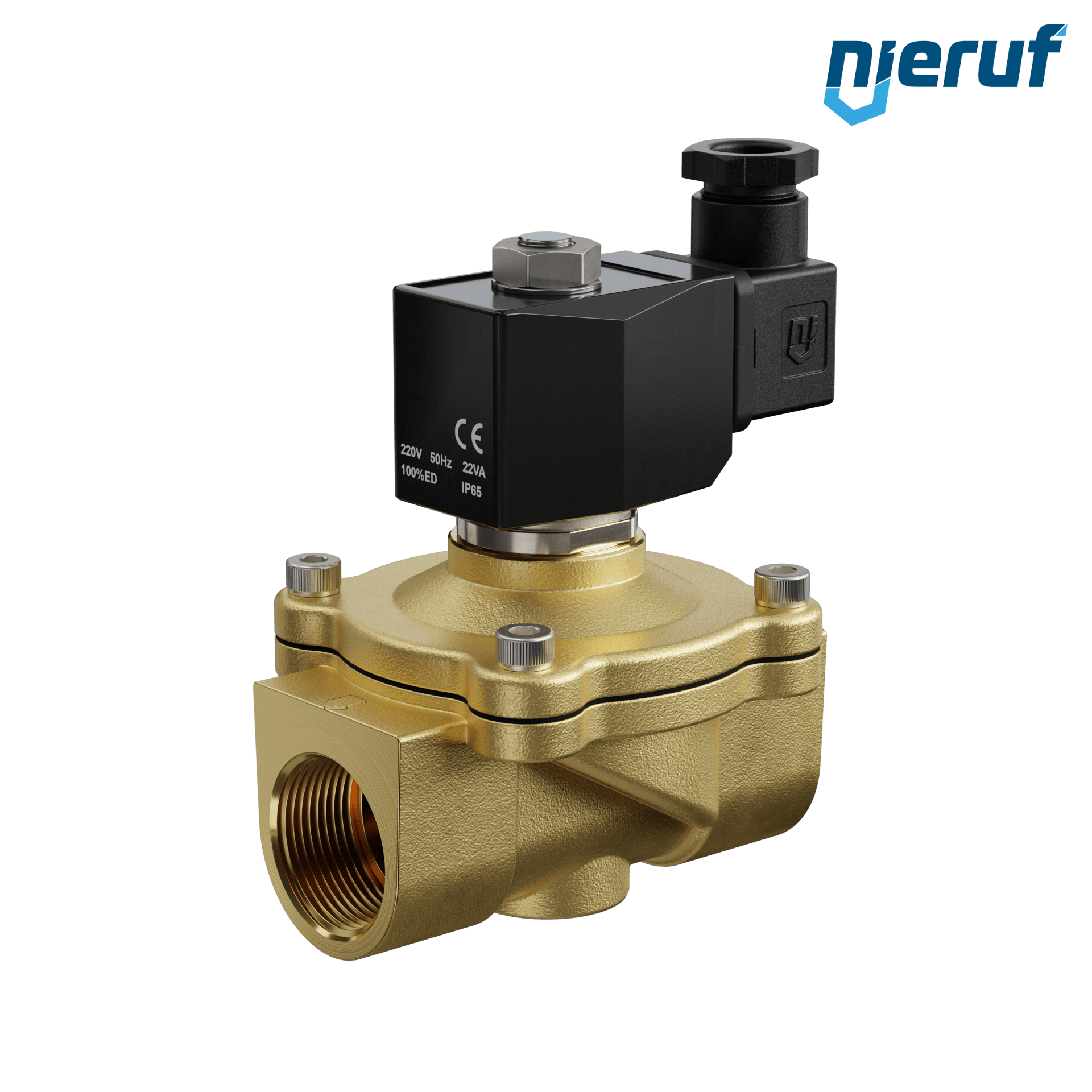 elettrovalvola per il vuoto G 1" pollici ottone MV06 EPDM 230V 50Hz