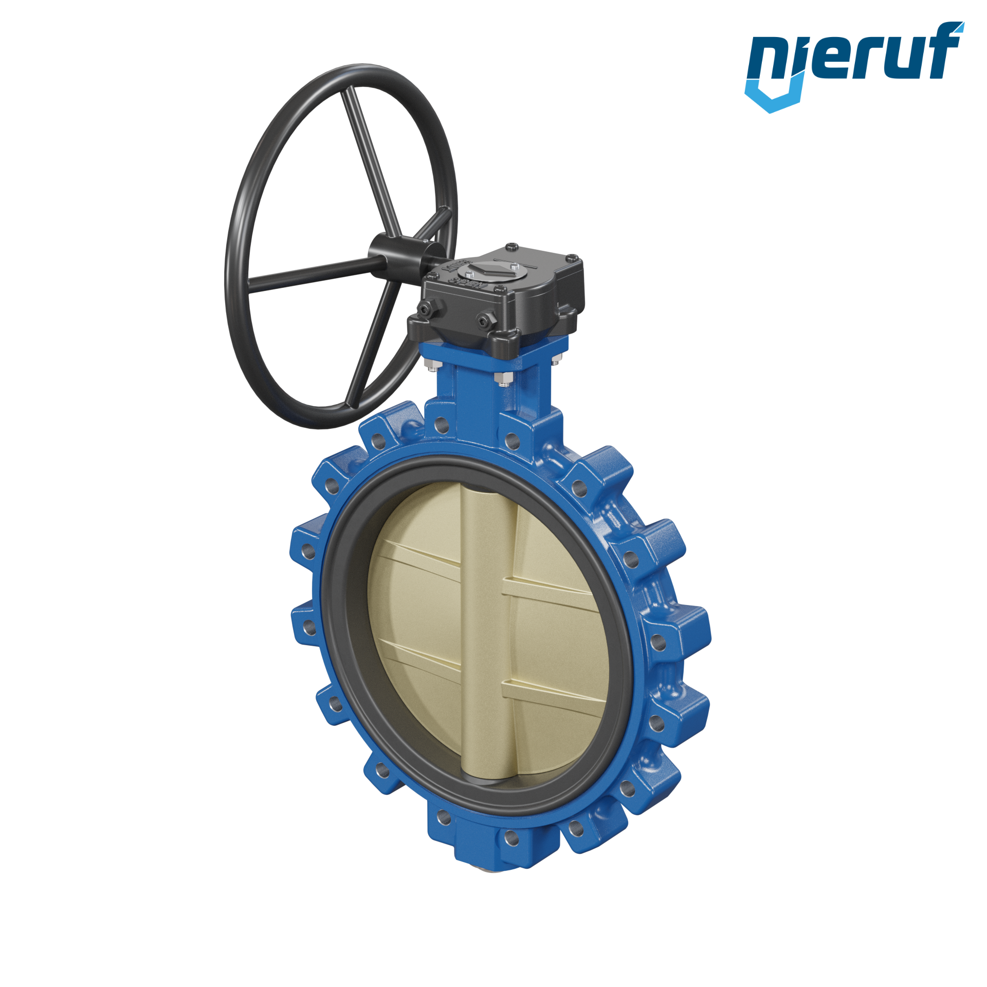 valvola a farfalla per l'acqua di mare DN 350 PN10 AK16 volantino