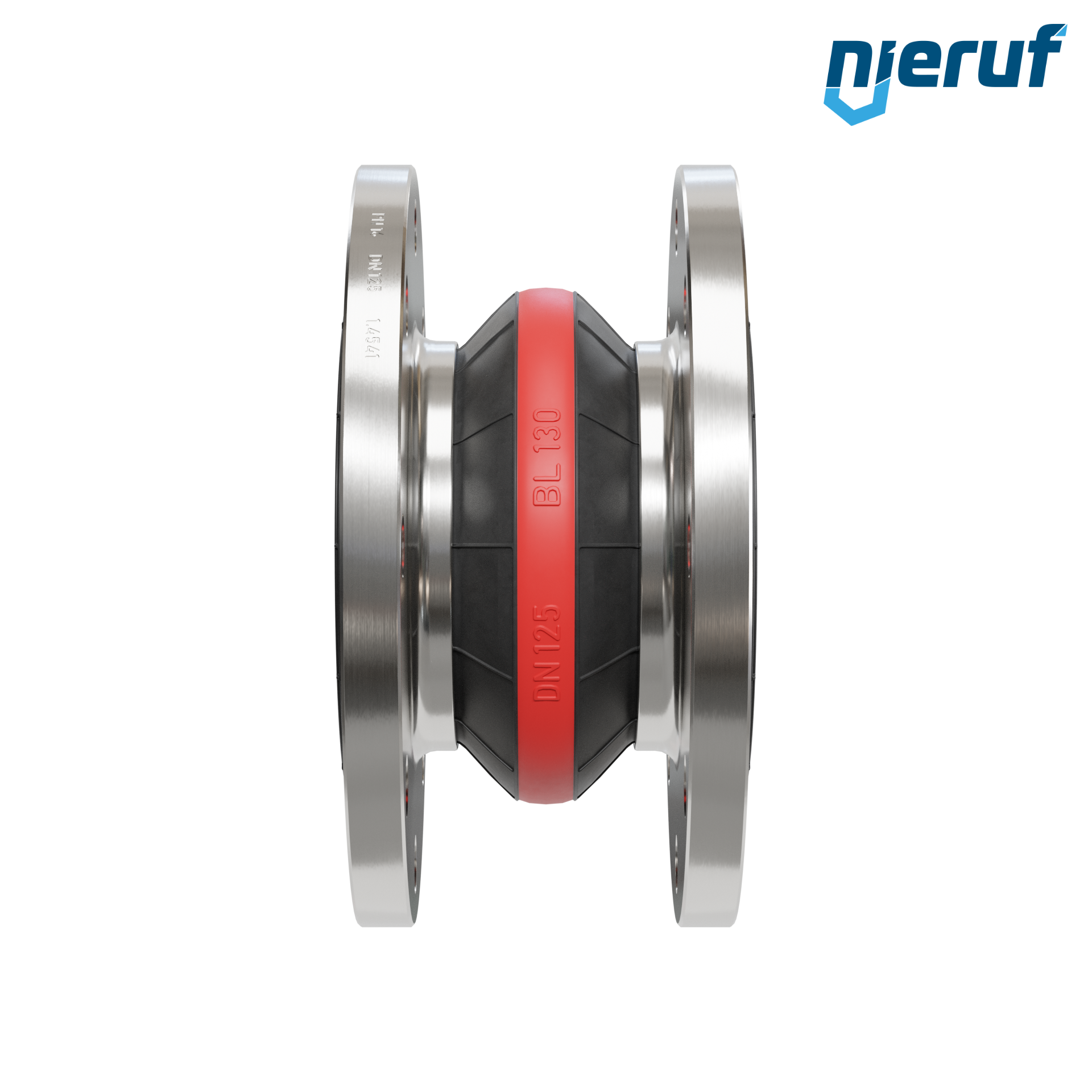 Compensatore o-ring di supporto per il vuoto DN125 versione KP04 flange in acciaio inox EPDM