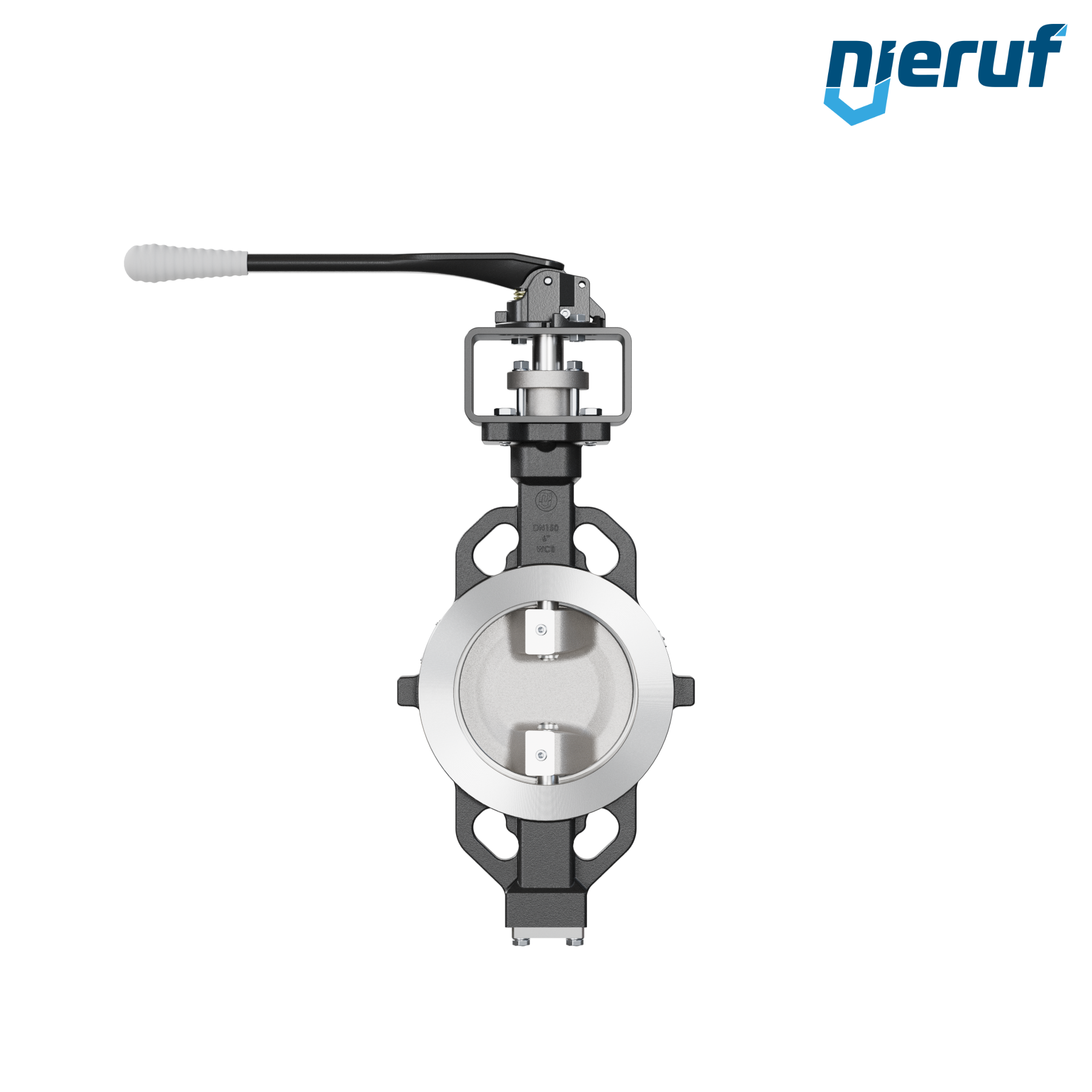Double offset butterfly-valve AK11 DN 150 PN10-40 ANSI150-300 lever