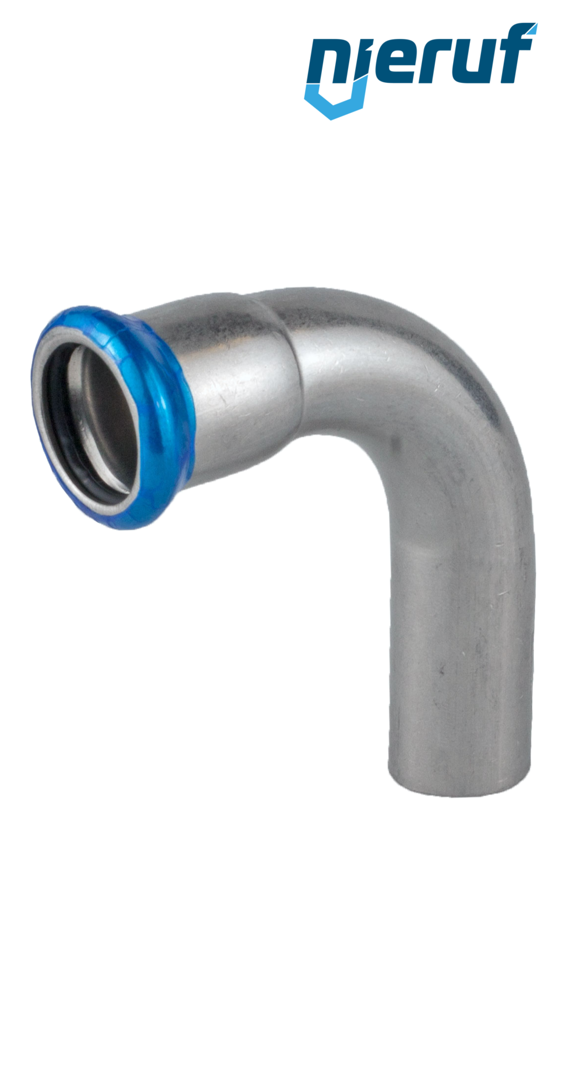 Codo Pressfitting 90° H x M DN40 - 42,0 mm Acero inoxidable