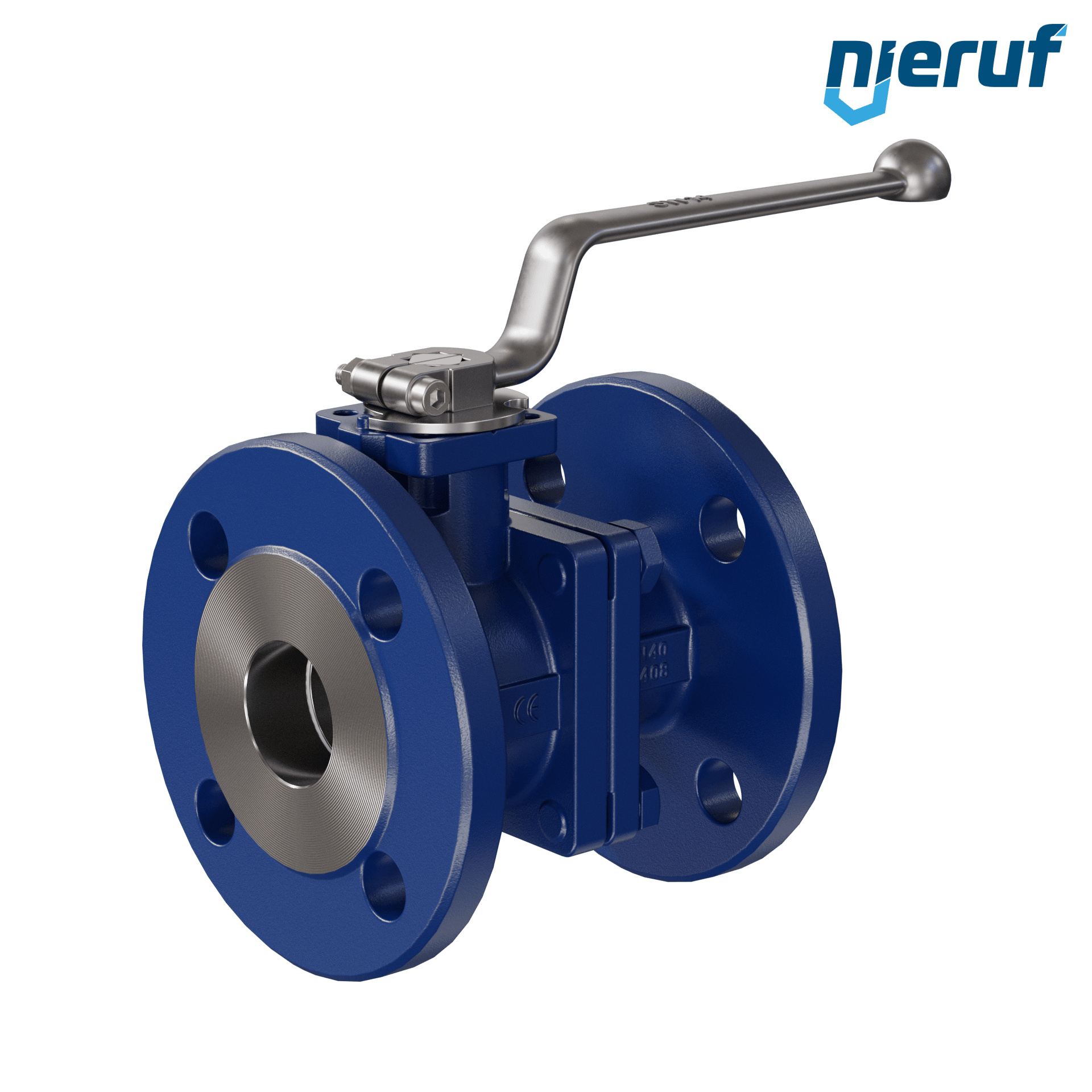 valvola a sfera flangiata per alte temperature FK12 DN40 PN40 in acciaio fuso 1.0619 fino a +25