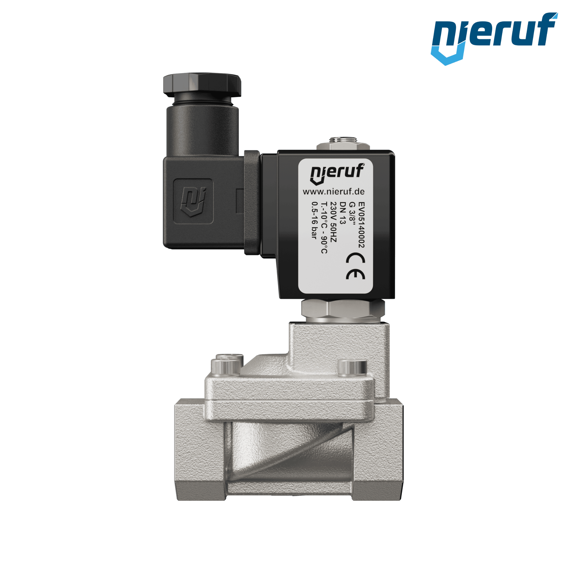 elettrovalvola G 3/8" pollici acciaio inossidabile EV05 NBR 230V 50Hz