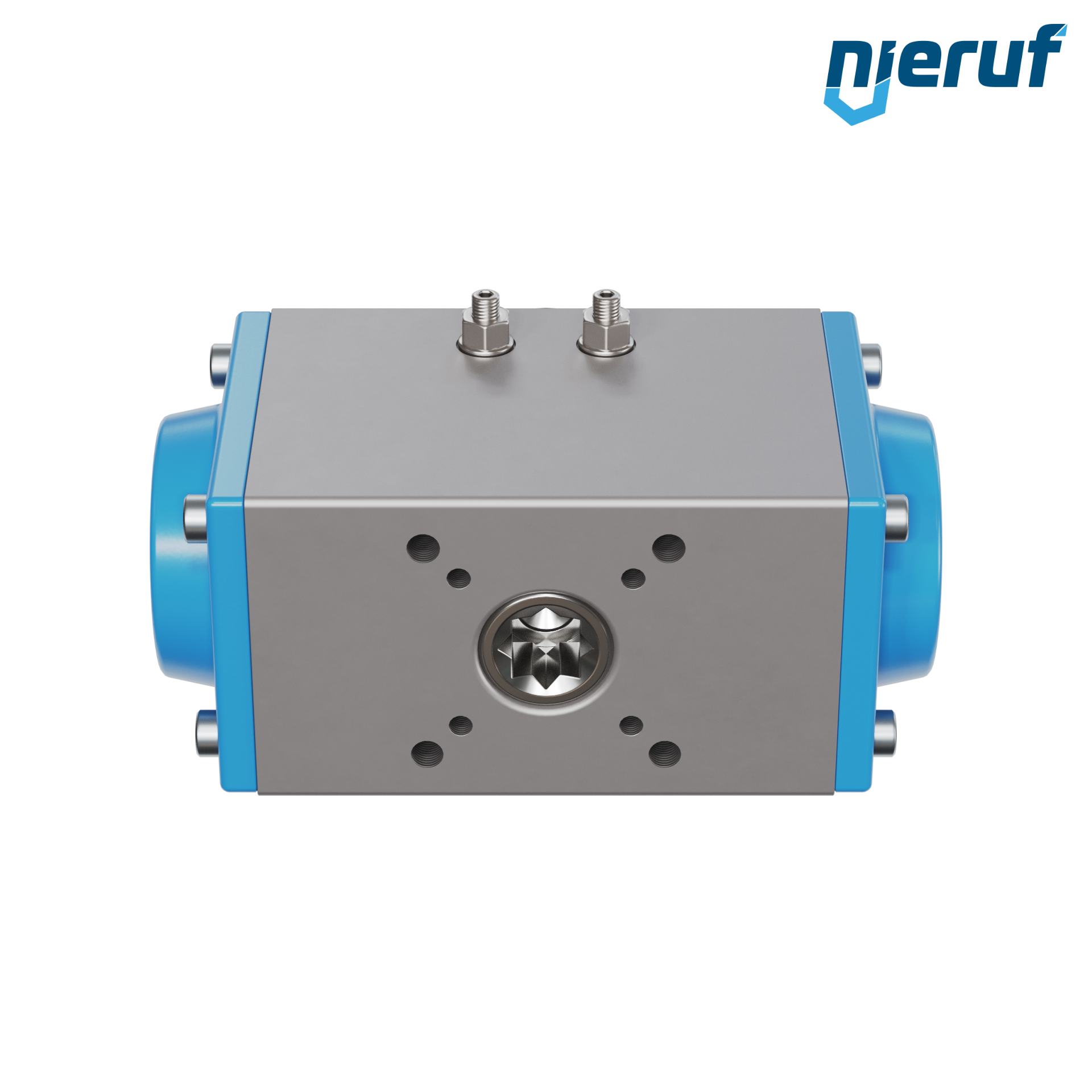 attuatore pneumatico AN02 a singolo effetto, apertura a molla versione per alta temperatura GS-063 90° con 12 molle