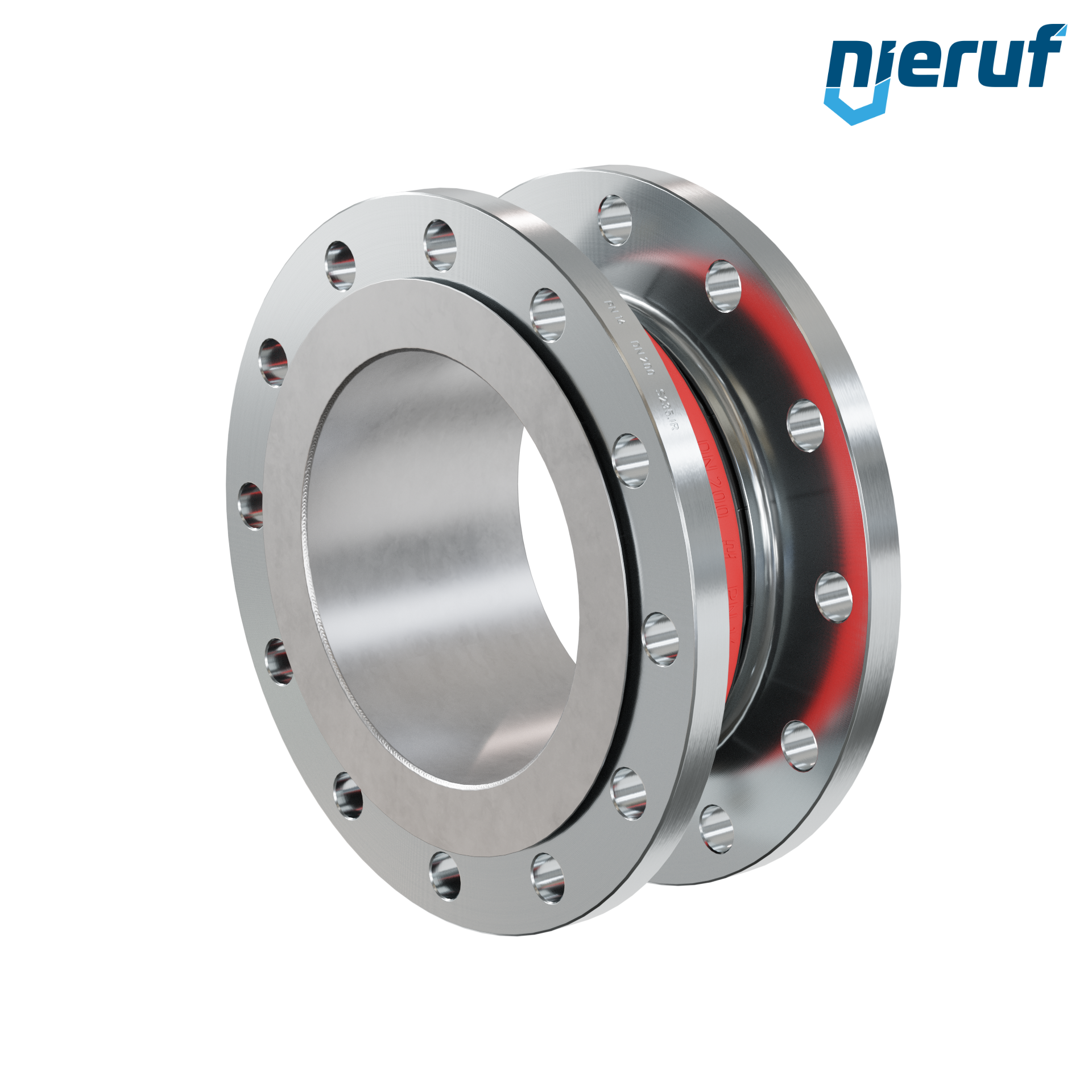 Compensatore piastra di rinforzo DN200 PN16 versione KP04 flange in acciaio EPDM