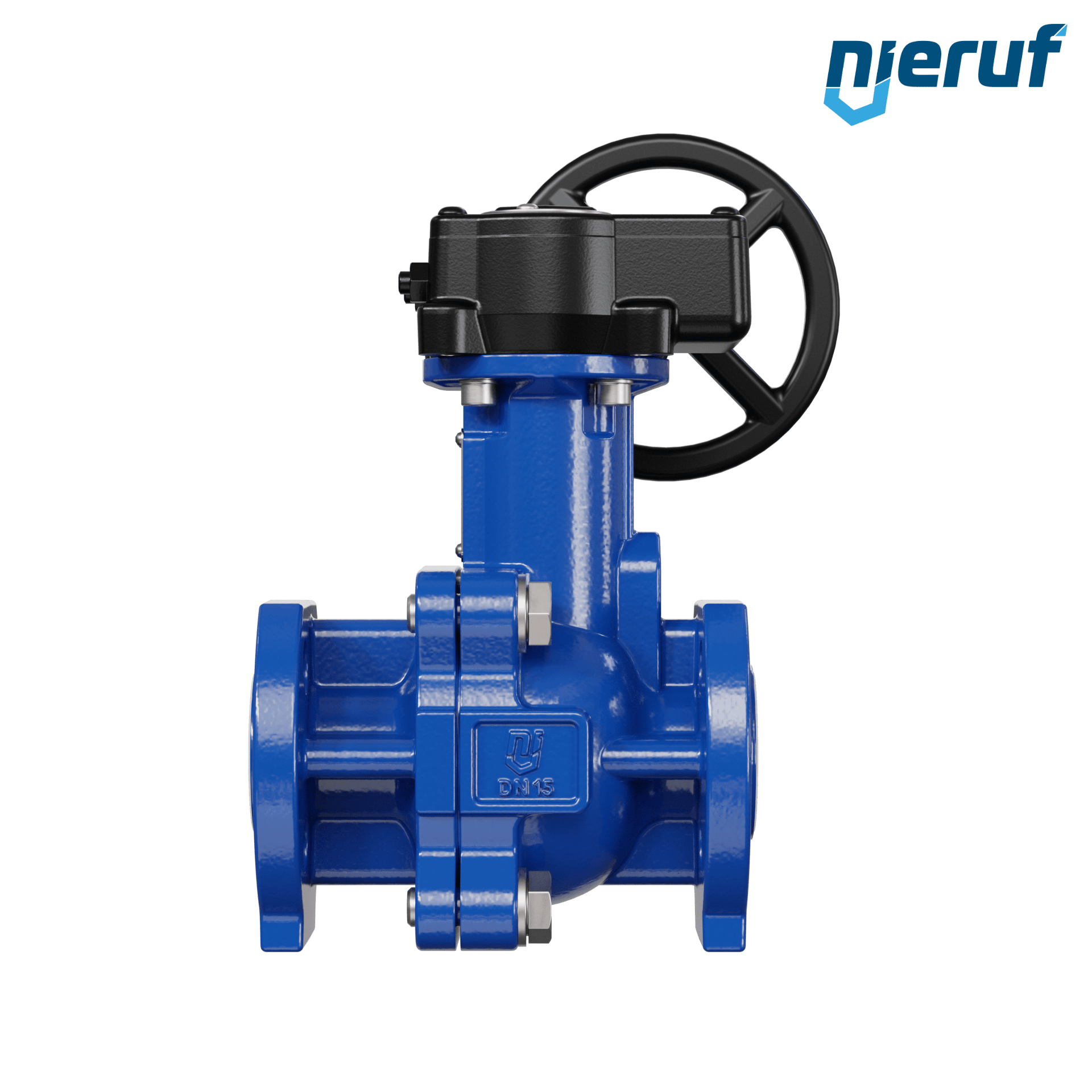 valvola a sfera flangiata PFA FK13 DN15 - 1/2" pollici PN10/16 in ghisa sferoidale 5.3103 con volantino manuale