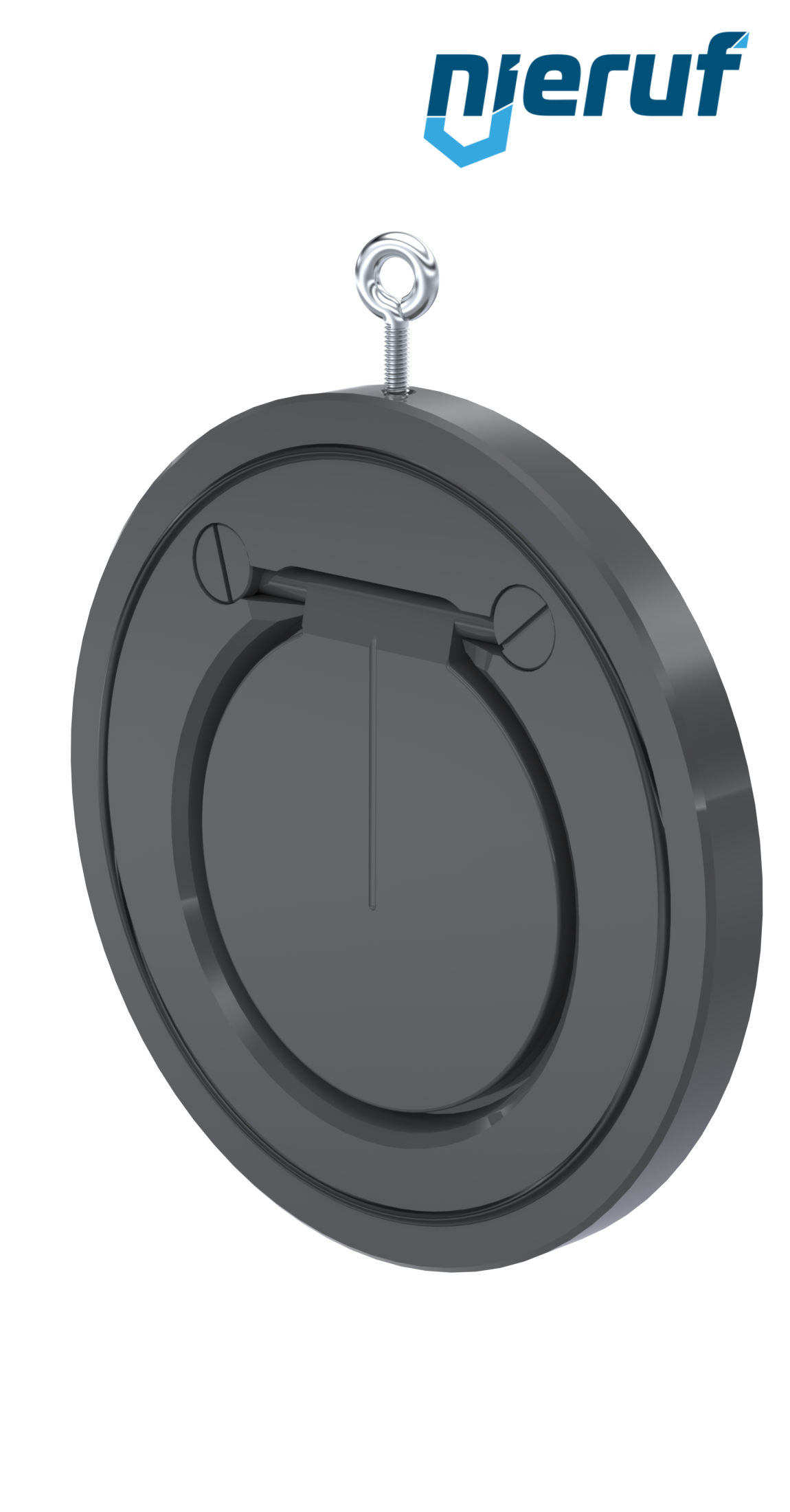 Zwischenflansch-Rückschlagklappe DN125 ZR05 Kunststoff PVC-U FKM (Viton)