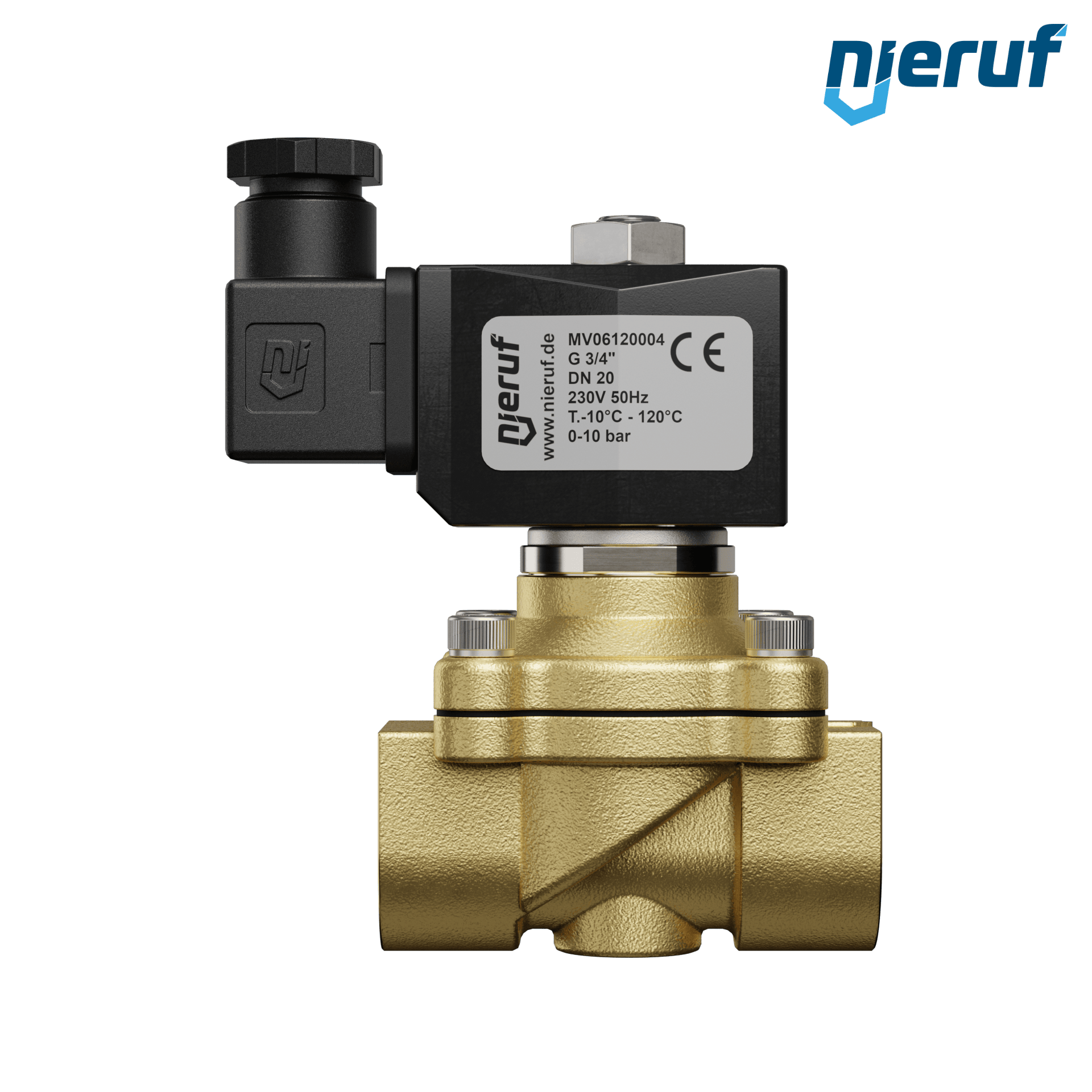 elettrovalvola G 3/4" pollici ottone MV06 FKM 230V 50Hz