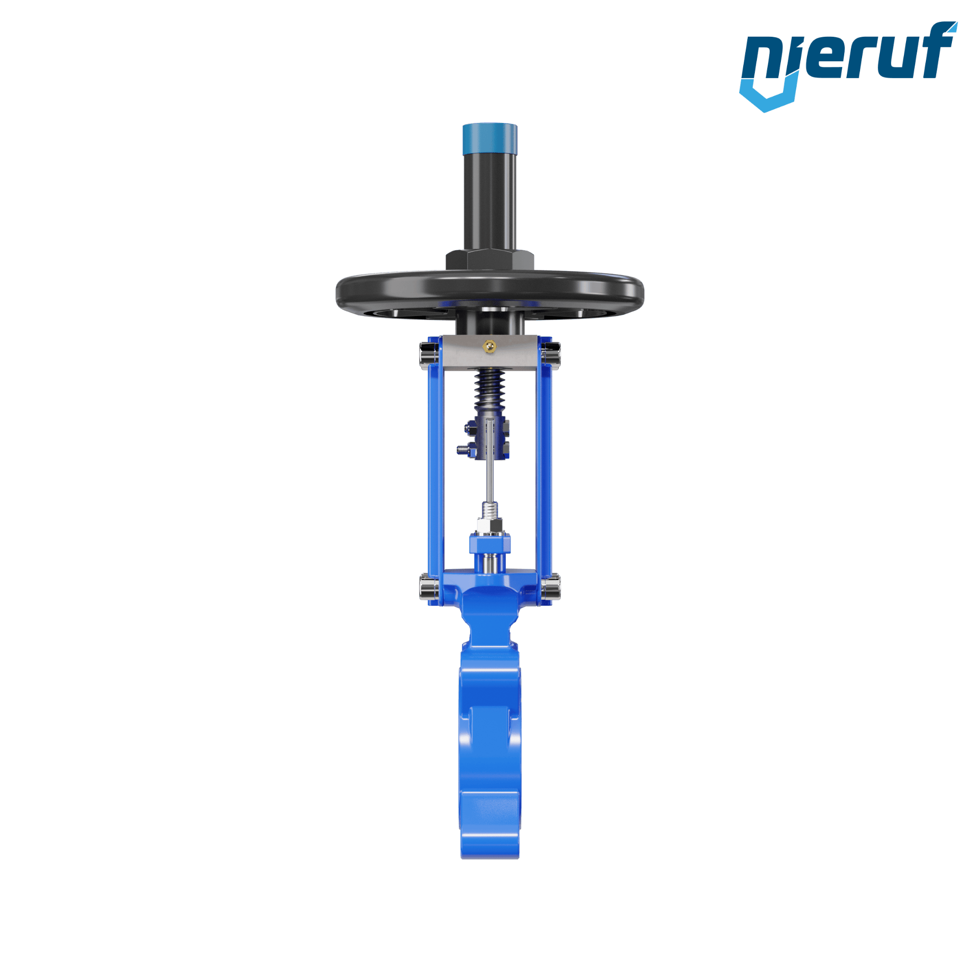 valvola a ghigliottina DN 65 SR02 NBR manovella / volante