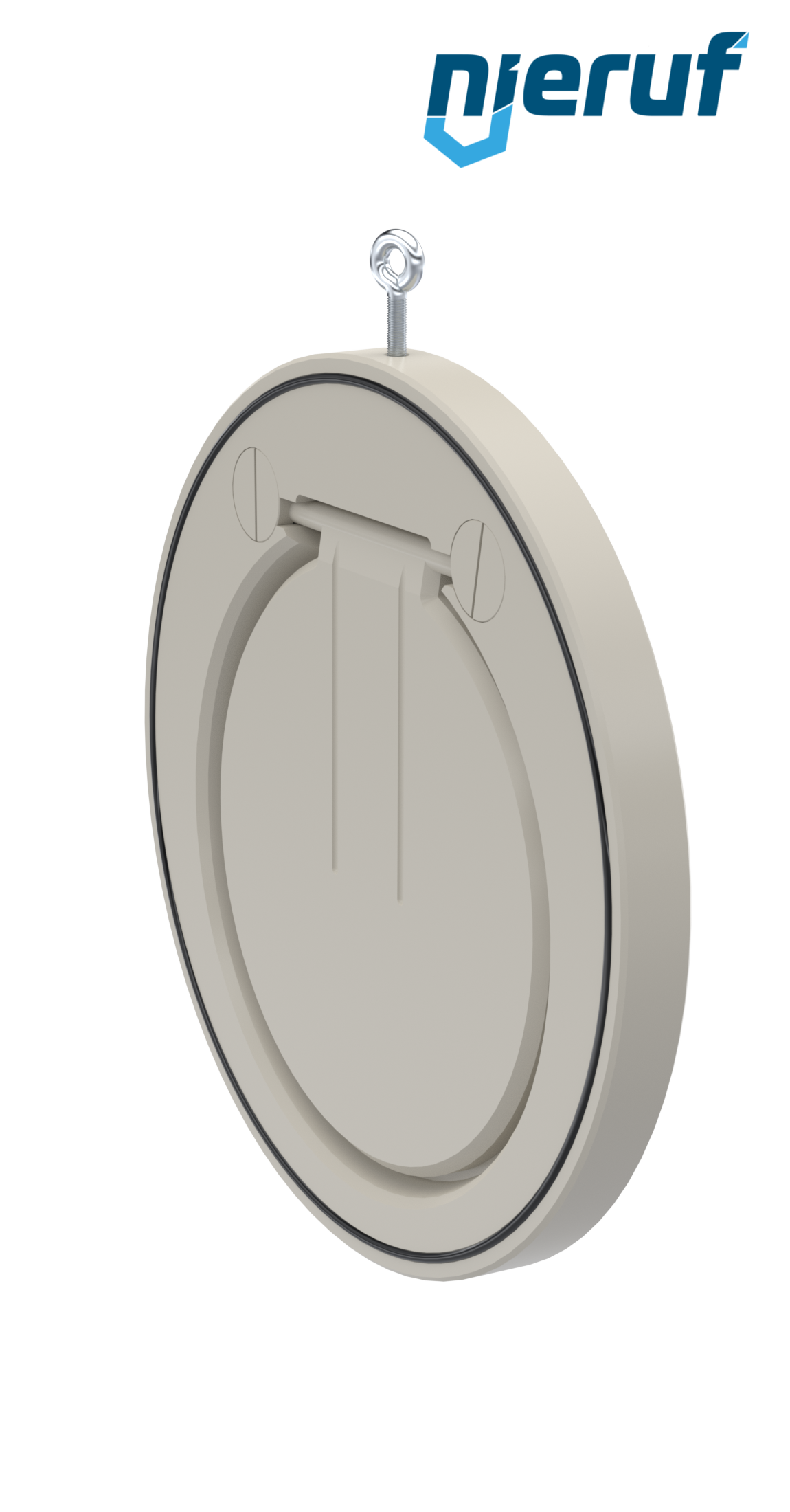 Zwischenflansch-Rückschlagklappe DN300 ZR06 Kunststoff PP-H FKM (Viton)