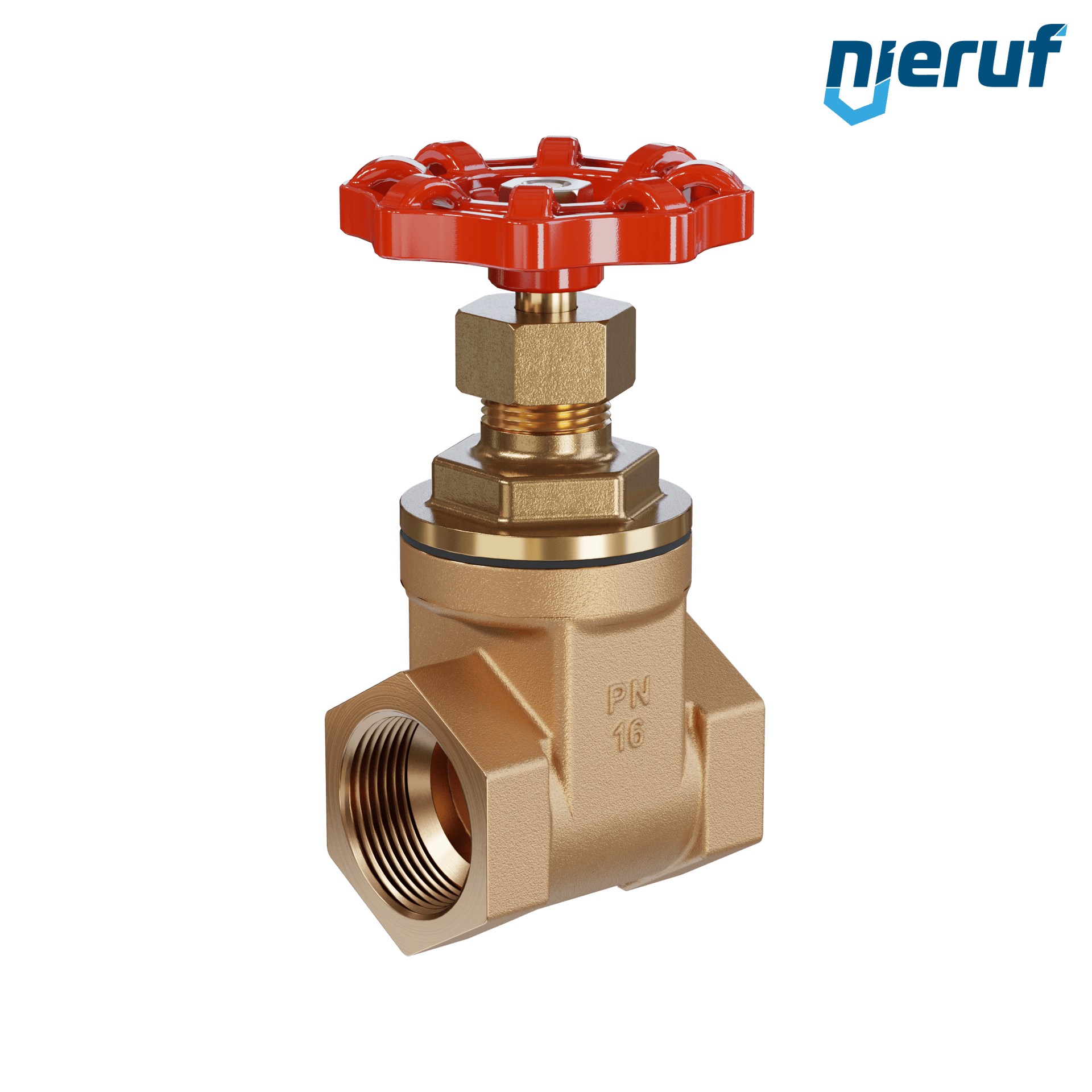 Valvola a ghigliottina filettata in bronzo AS07 DN20 - 3/4" PN16 EPDM
