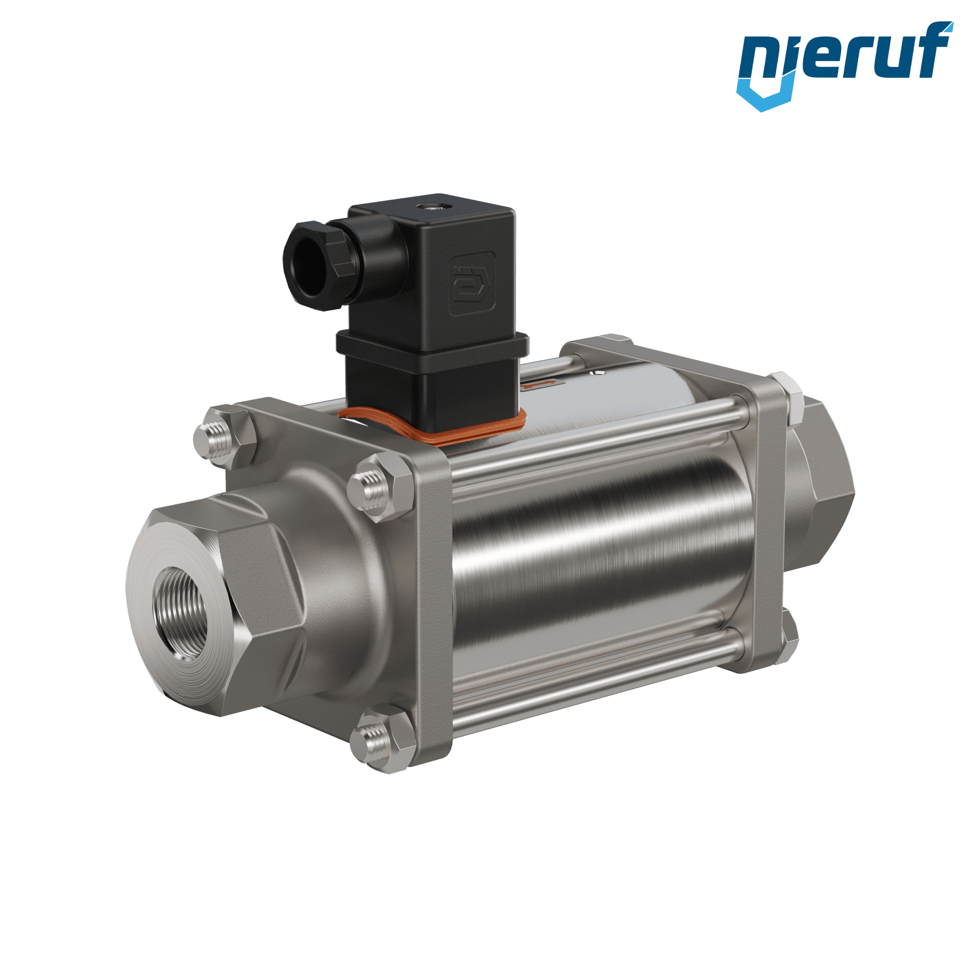 valvola coassiale 1/2" pollici filettatura interna - DN15 acciaio inossidabile 230V AC NO - per applicazione con acqua