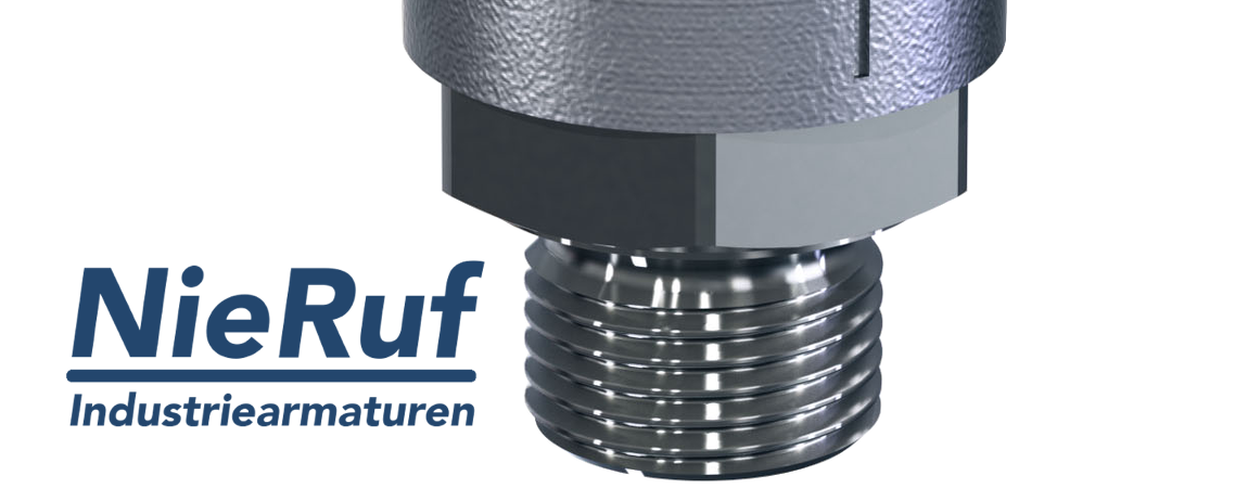 Bypassvalve 1" inch fm UV03 stainless steel AISI 316L 0,2 - 0,8 bar