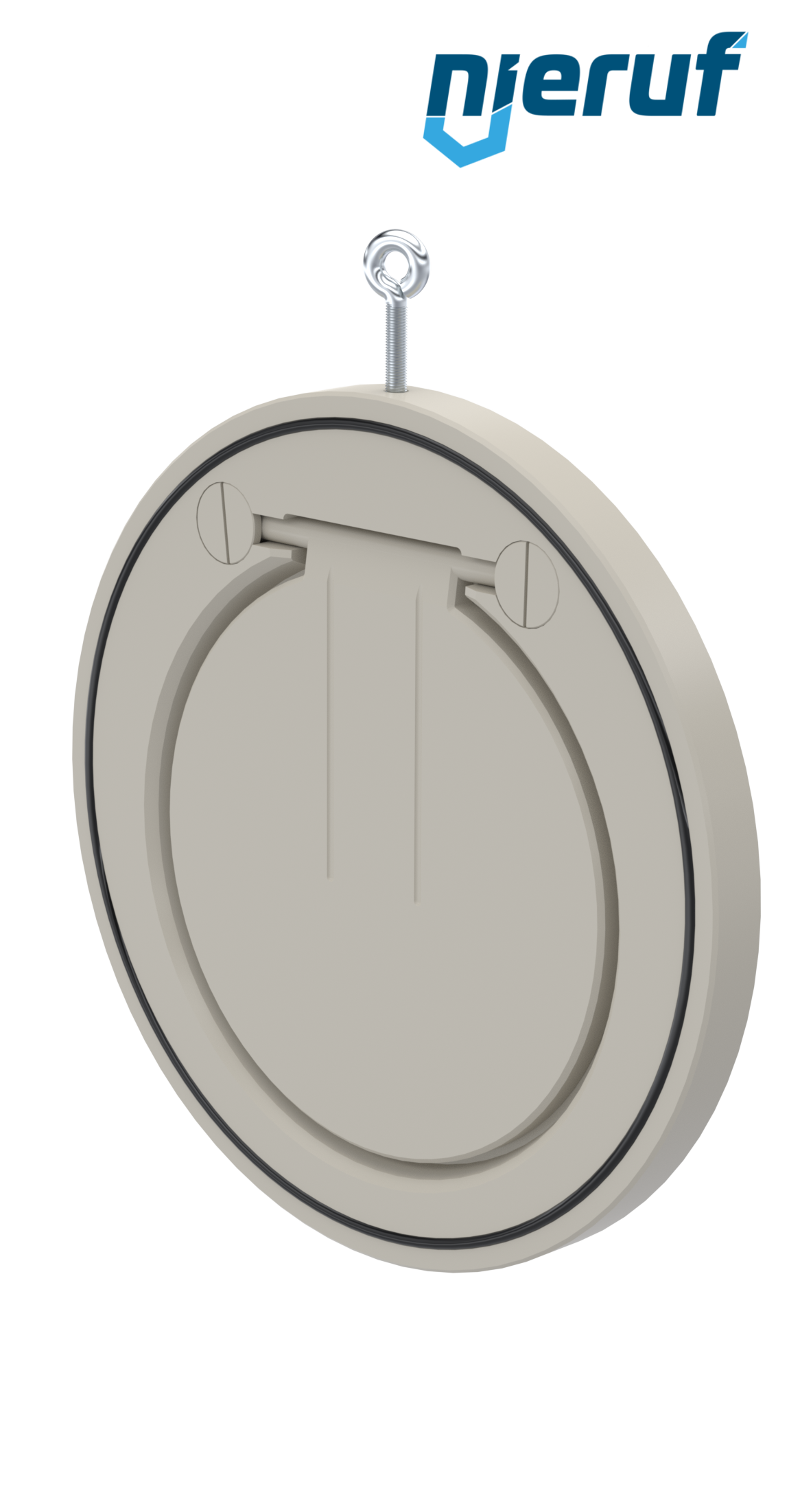 Zwischenflansch-Rückschlagklappe DN250 ZR06 Kunststoff PP-H FKM (Viton)