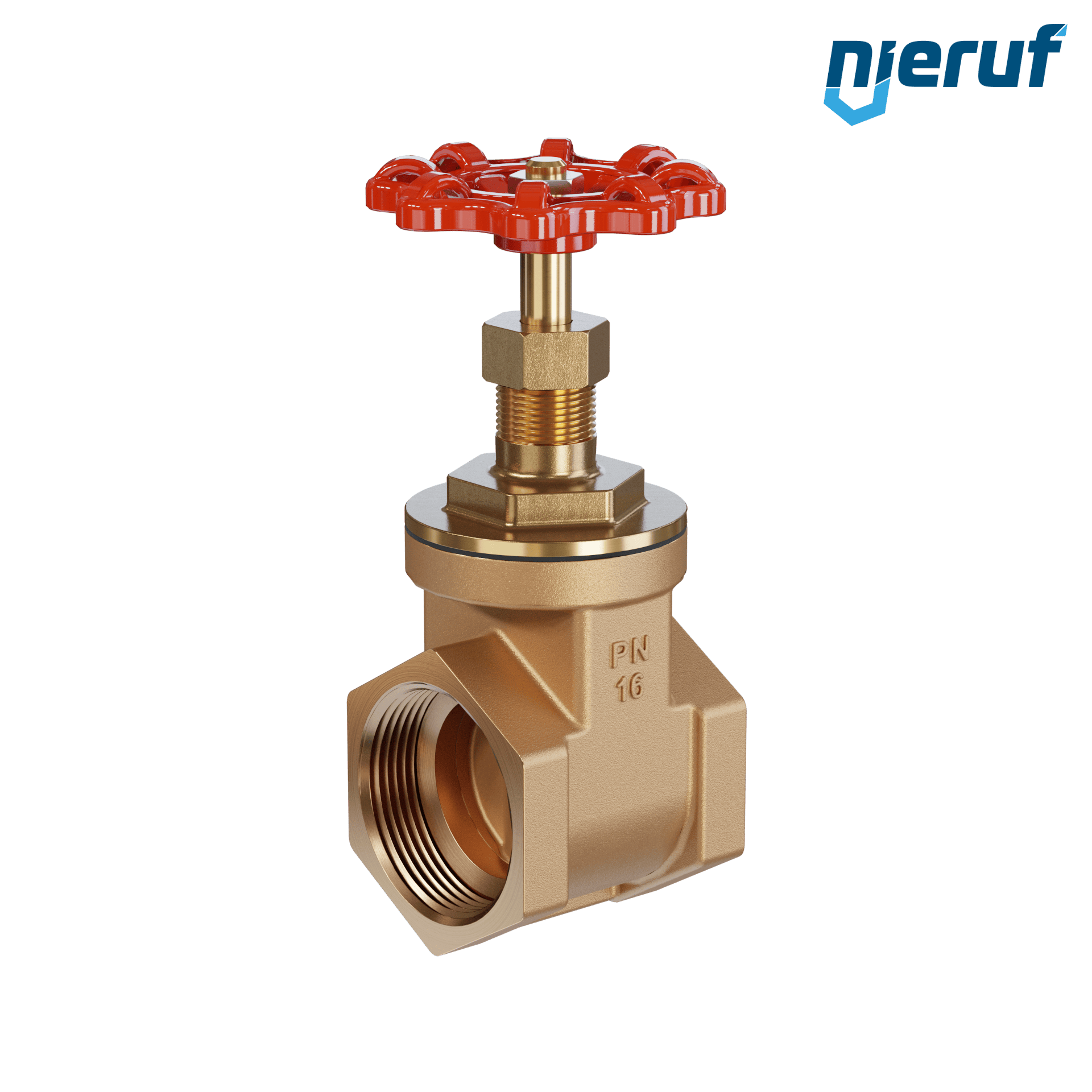 Valvola a ghigliottina filettata in bronzo AS07 DN40 - 1 1/2" PN16 EPDM