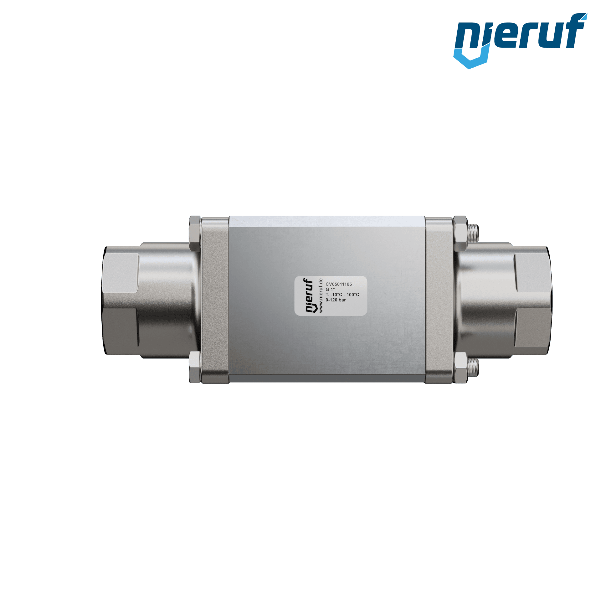 valvola coassiale a 2/2 vie CV05 1" pollici filettatura interna - DN25 acciaio inossidabile max. 120 bar NO - per applicazione con acqua