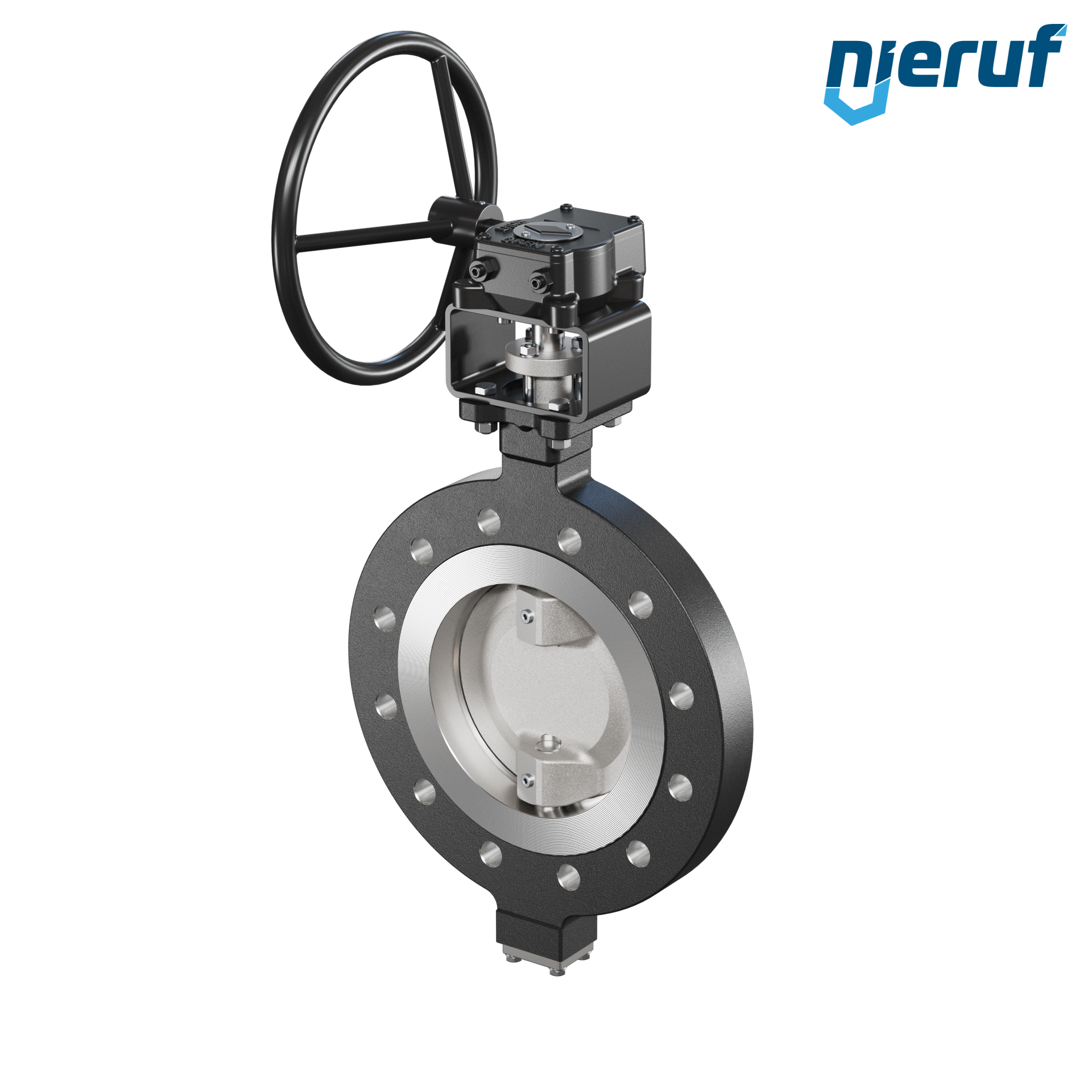 Double offset butterfly-valve AK12 DN 200 PN25 worm gear