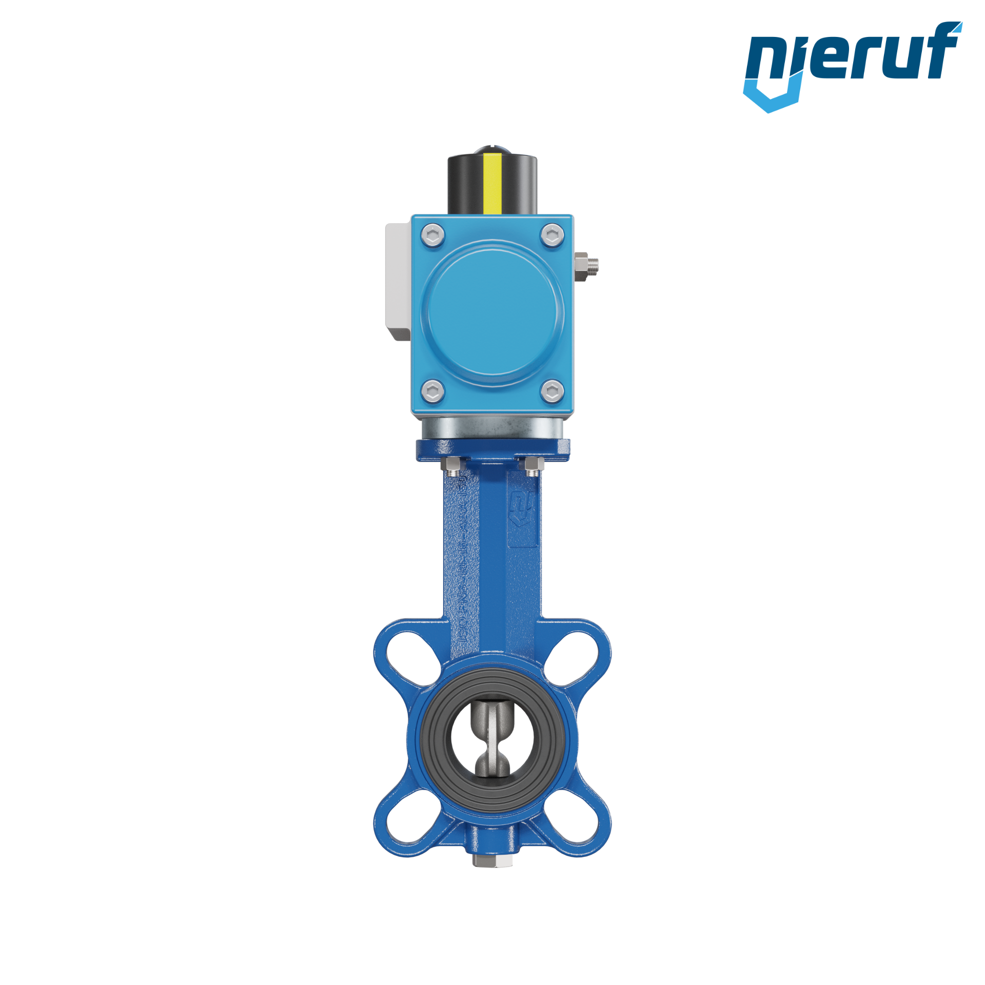 Butterfly valve DN 32 AK01 FPM pneumatic actuator single acting normally open