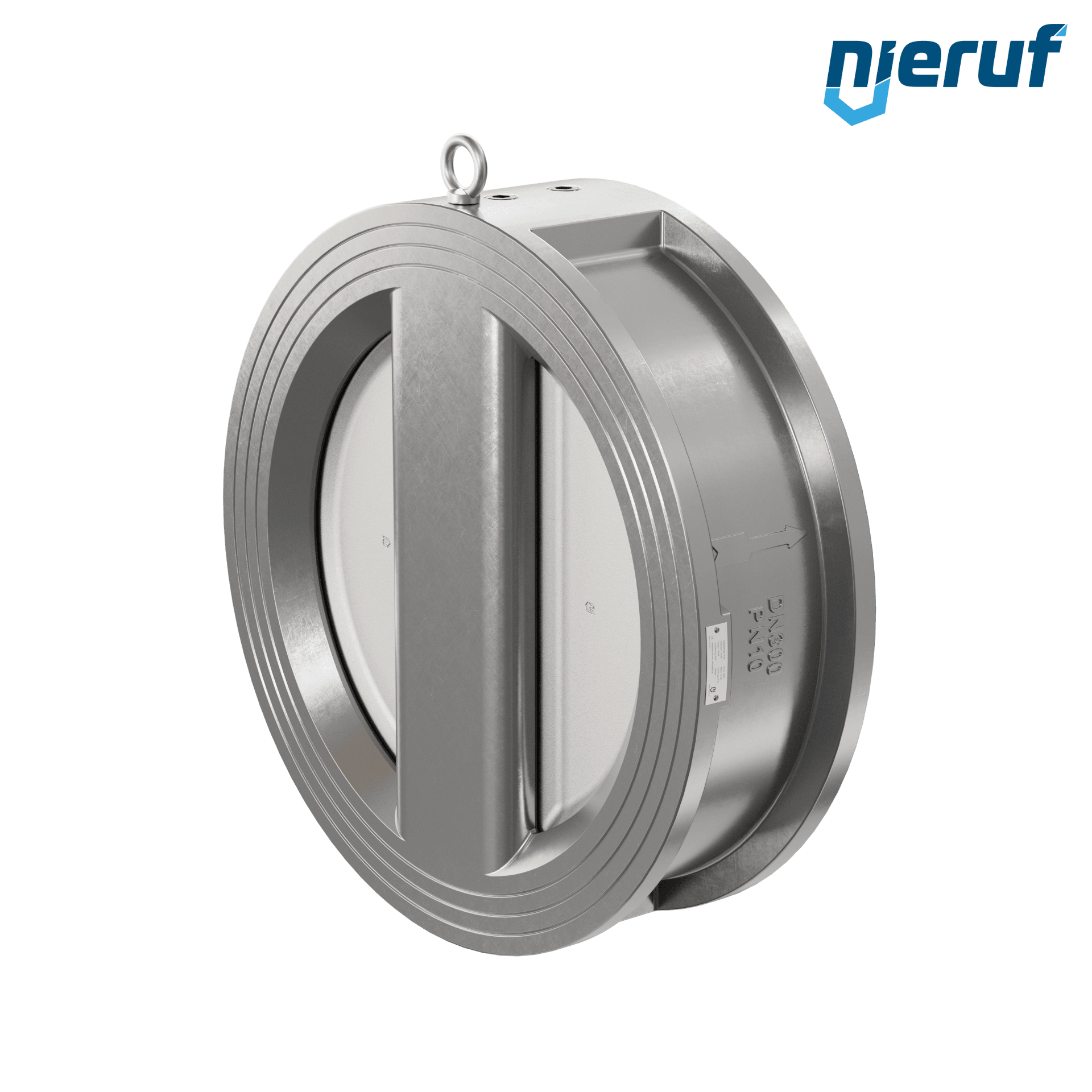 valvola di ritegno a doppio battente DN300 DR03 acciaio inossidabile 1.4408 FKM (Viton)