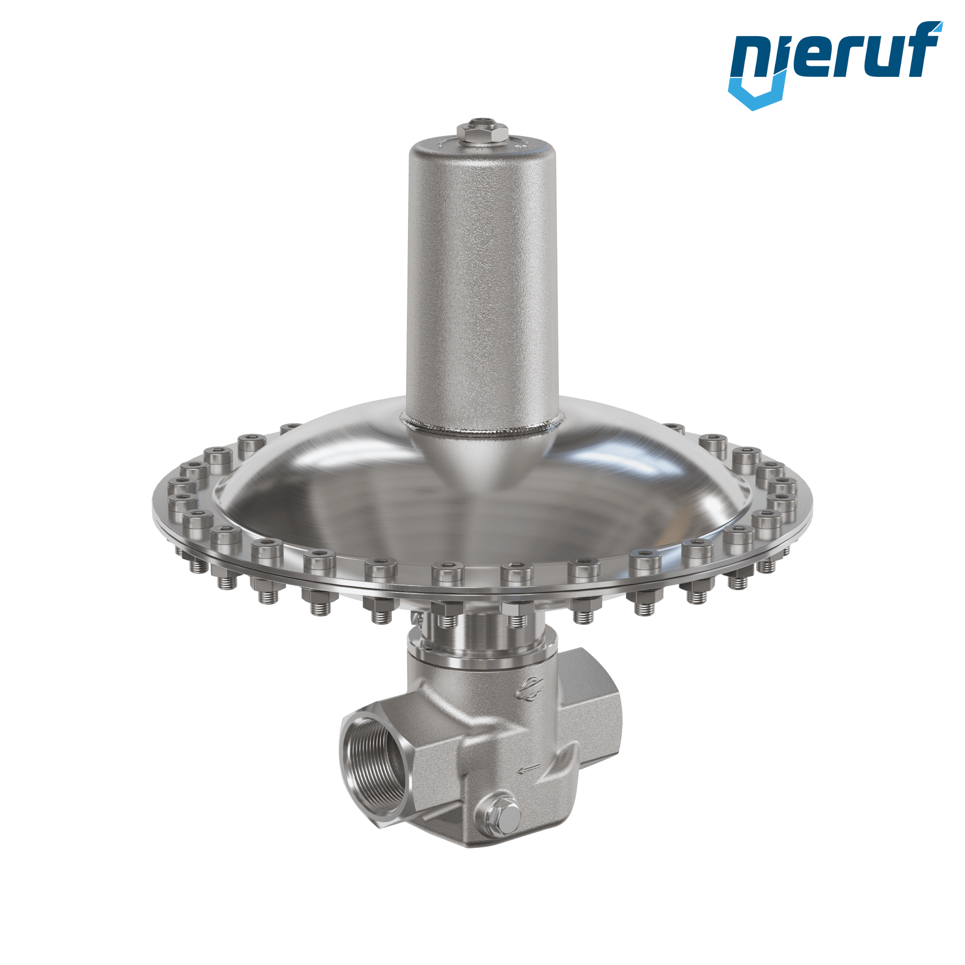 valvola di troppo pieno in millibar 1 1/4" pollici filettat. int UV18 acciaio inossidabile EPDM / PTFE 50 - 500 mbar
