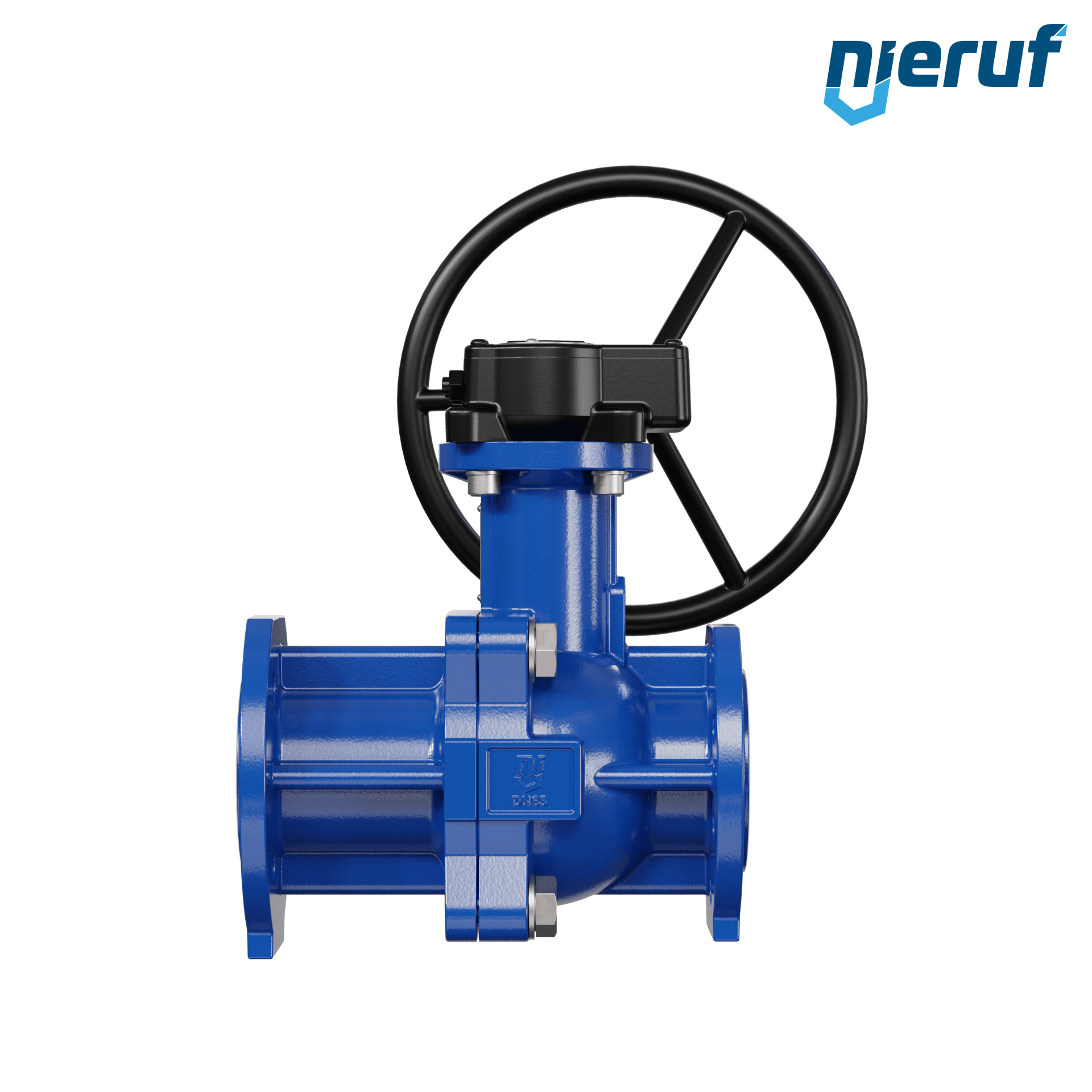 valvola a sfera flangiata PFA FK13 DN65 - 2 1/2" pollici PN10/16 in ghisa sferoidale 5.3103 con volantino manuale