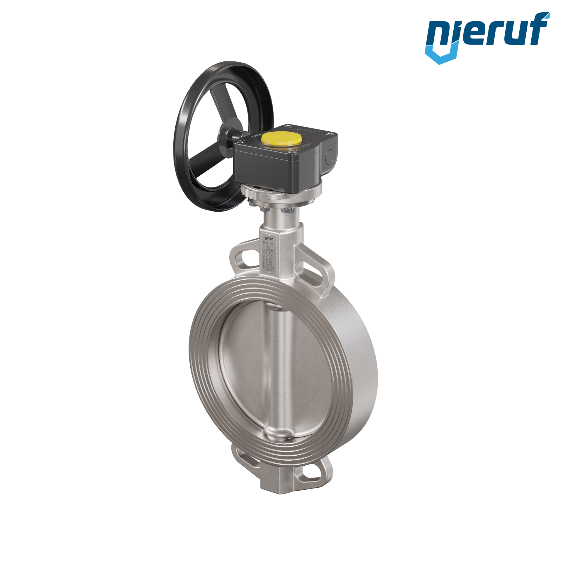 valvola a farfalla in acciaio inossidabile DN 200 PN16 AK08 metallo volantino