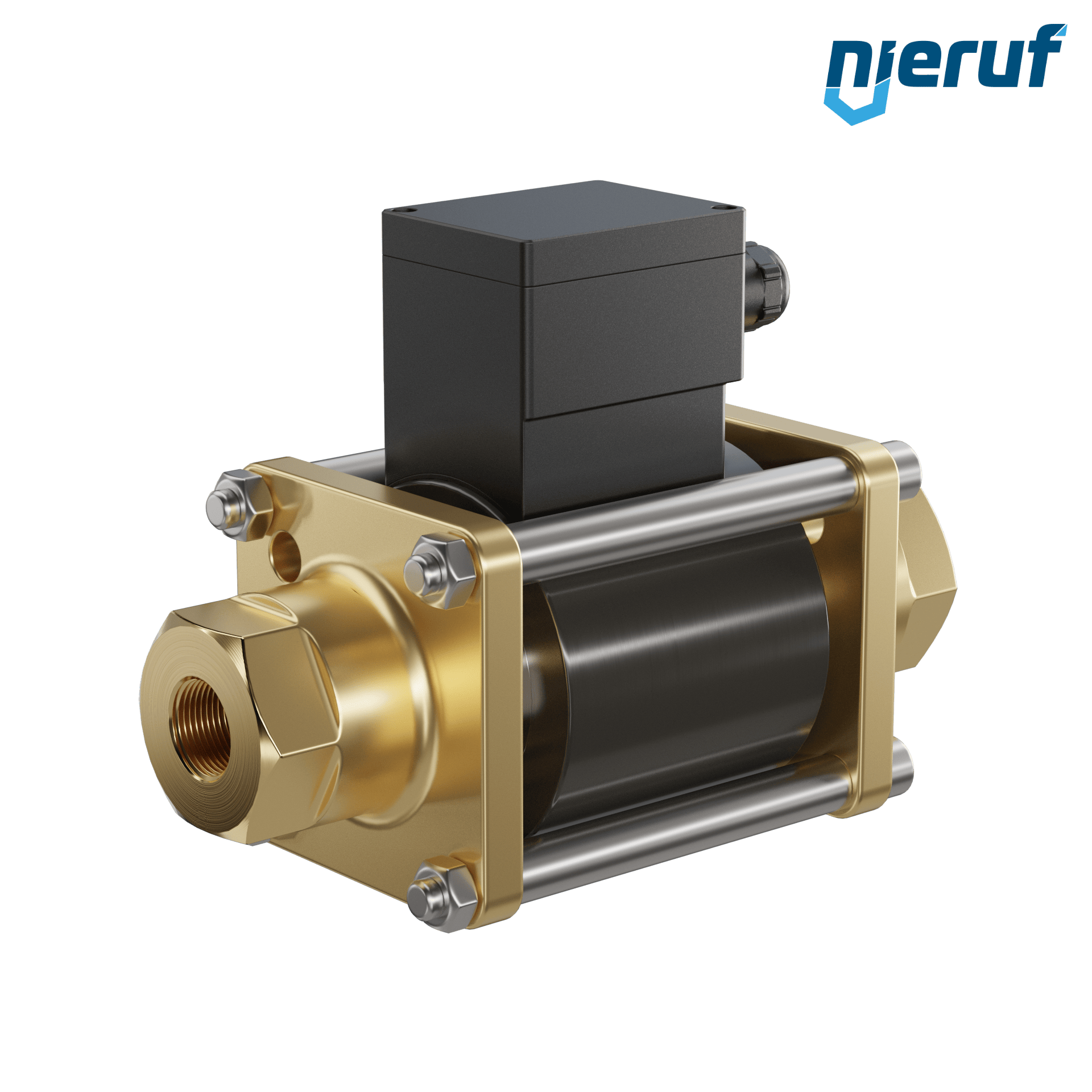valvola coassiale ATEX CV06 1/2" pollici filettatura interna - DN15 ottone 230V AC NC